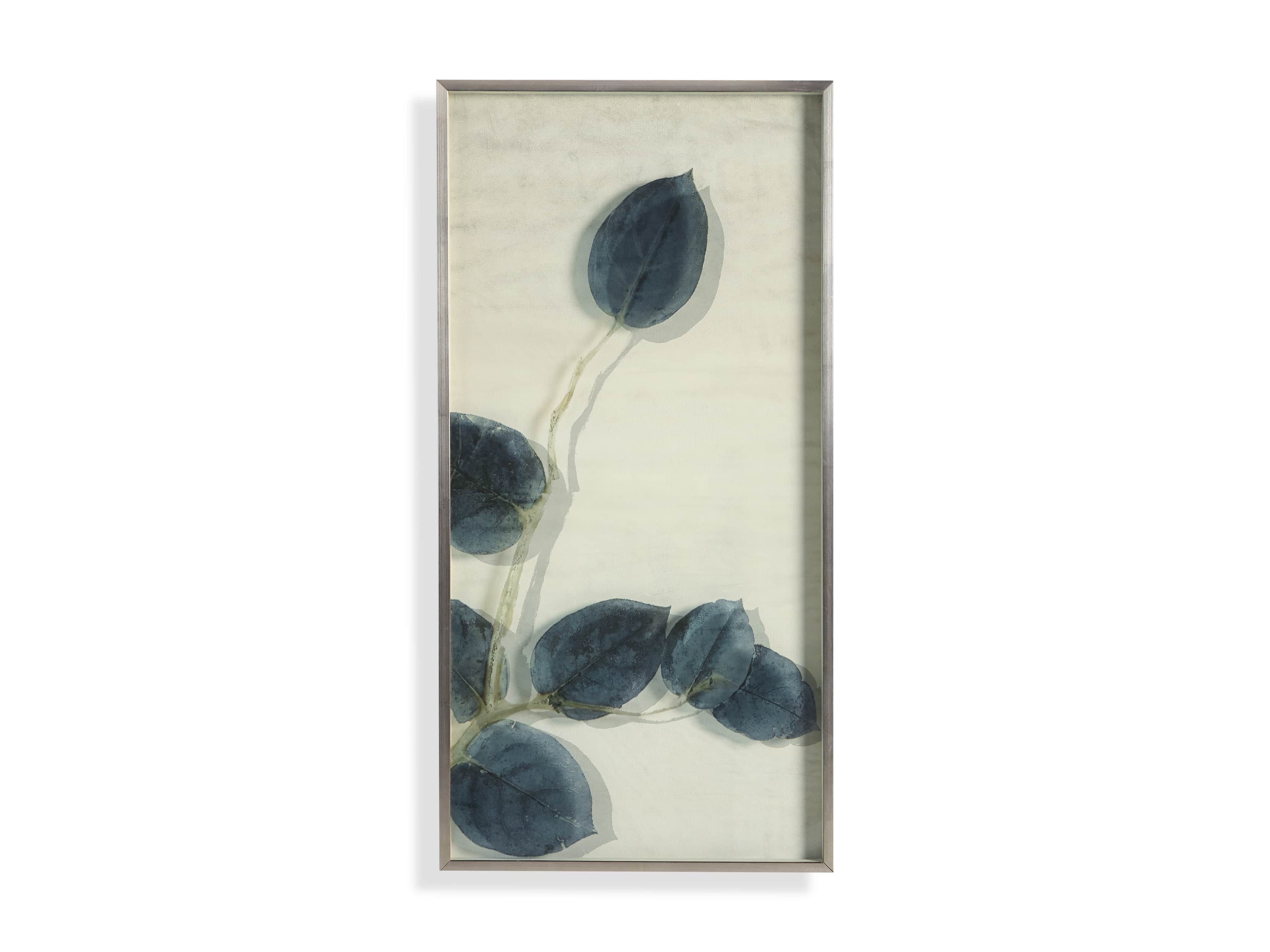 Blue Lemon Leaves Framed Print II, slide 4 of 6