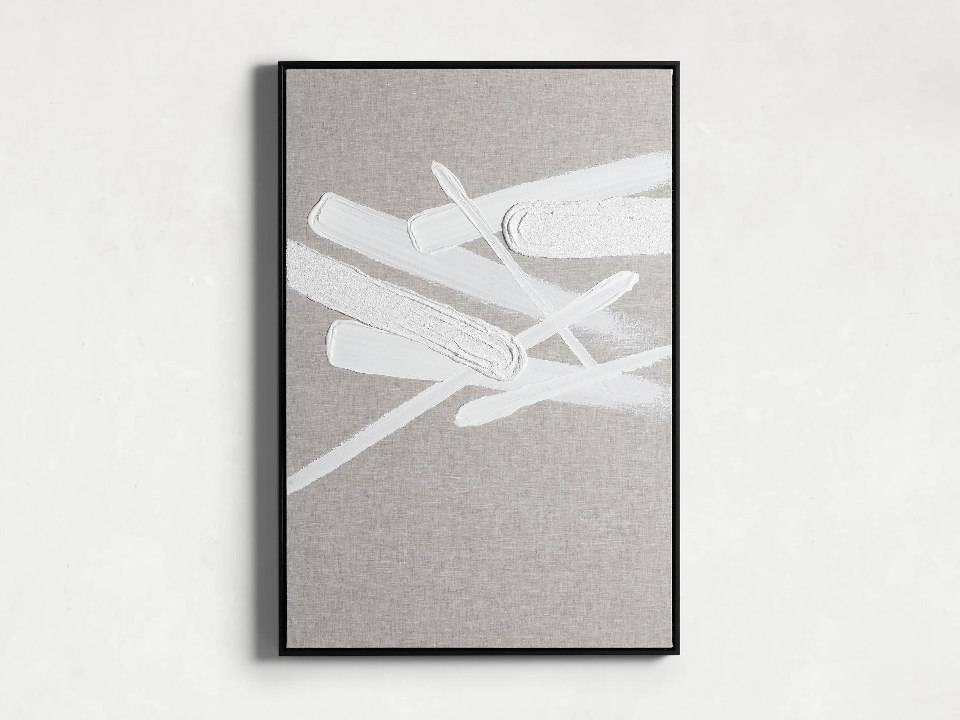 Format Framed Linen Painting I, slide 3 of 7
