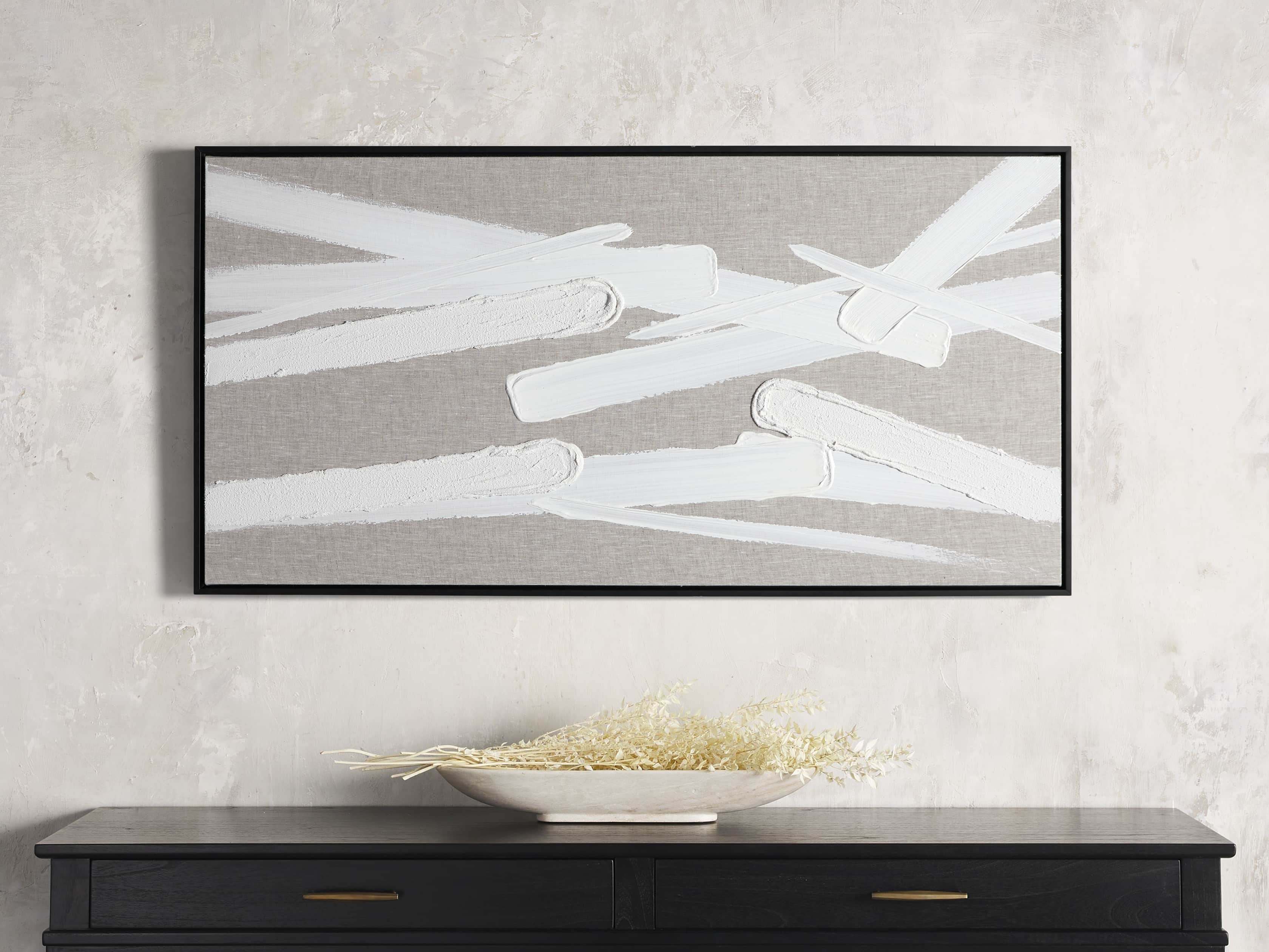 Format Framed Linen Painting, slide 1 of 4