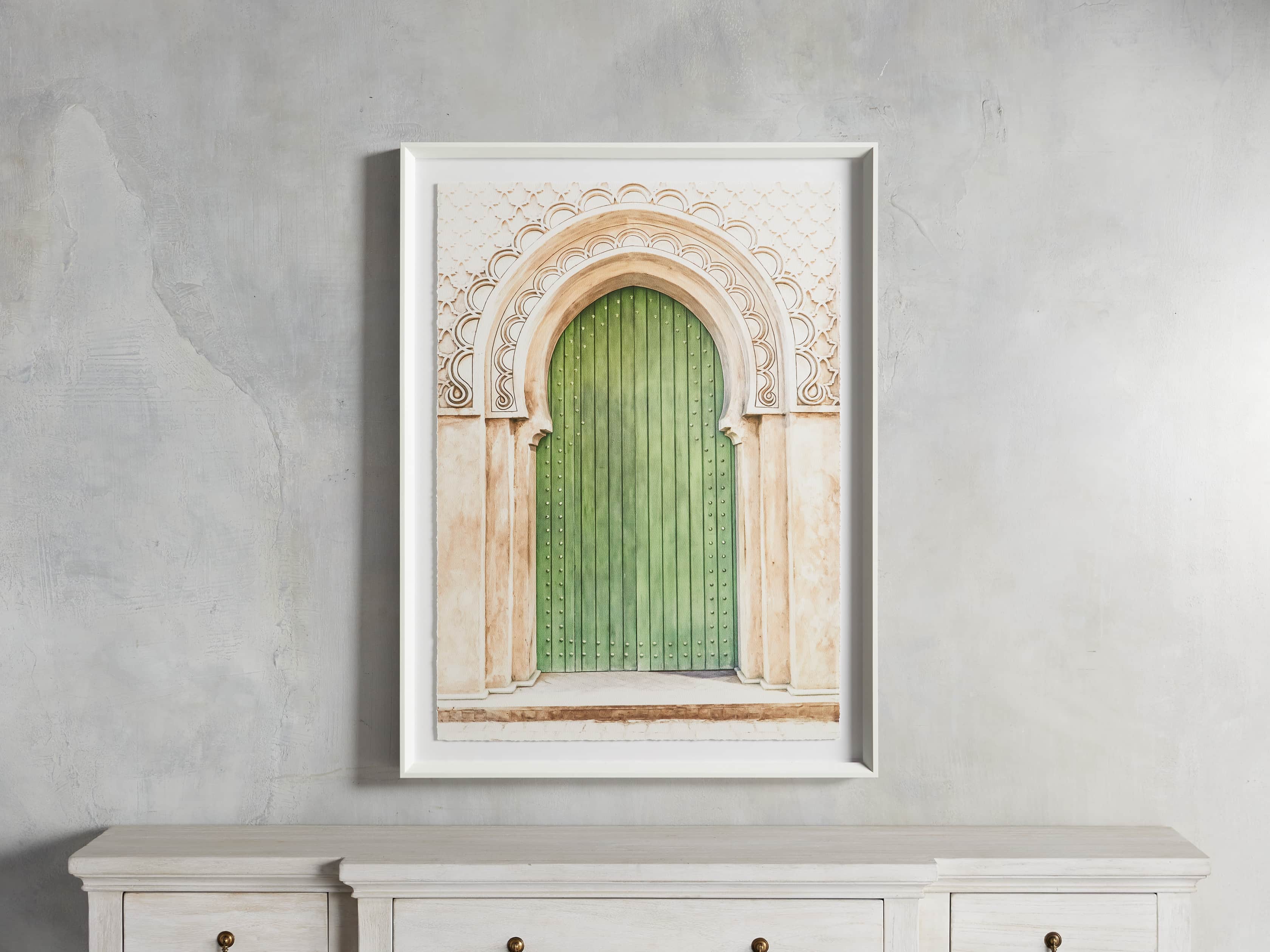 Viridescent Entry Framed Print, slide 1 of 3
