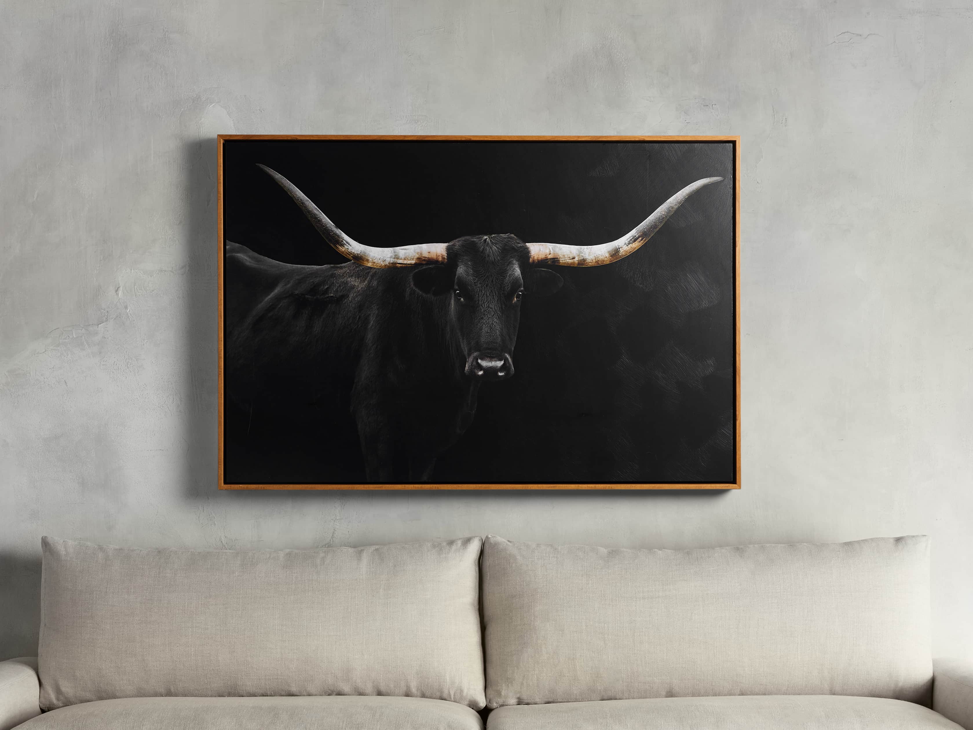 Longhorn Framed Print, slide 1 of 2