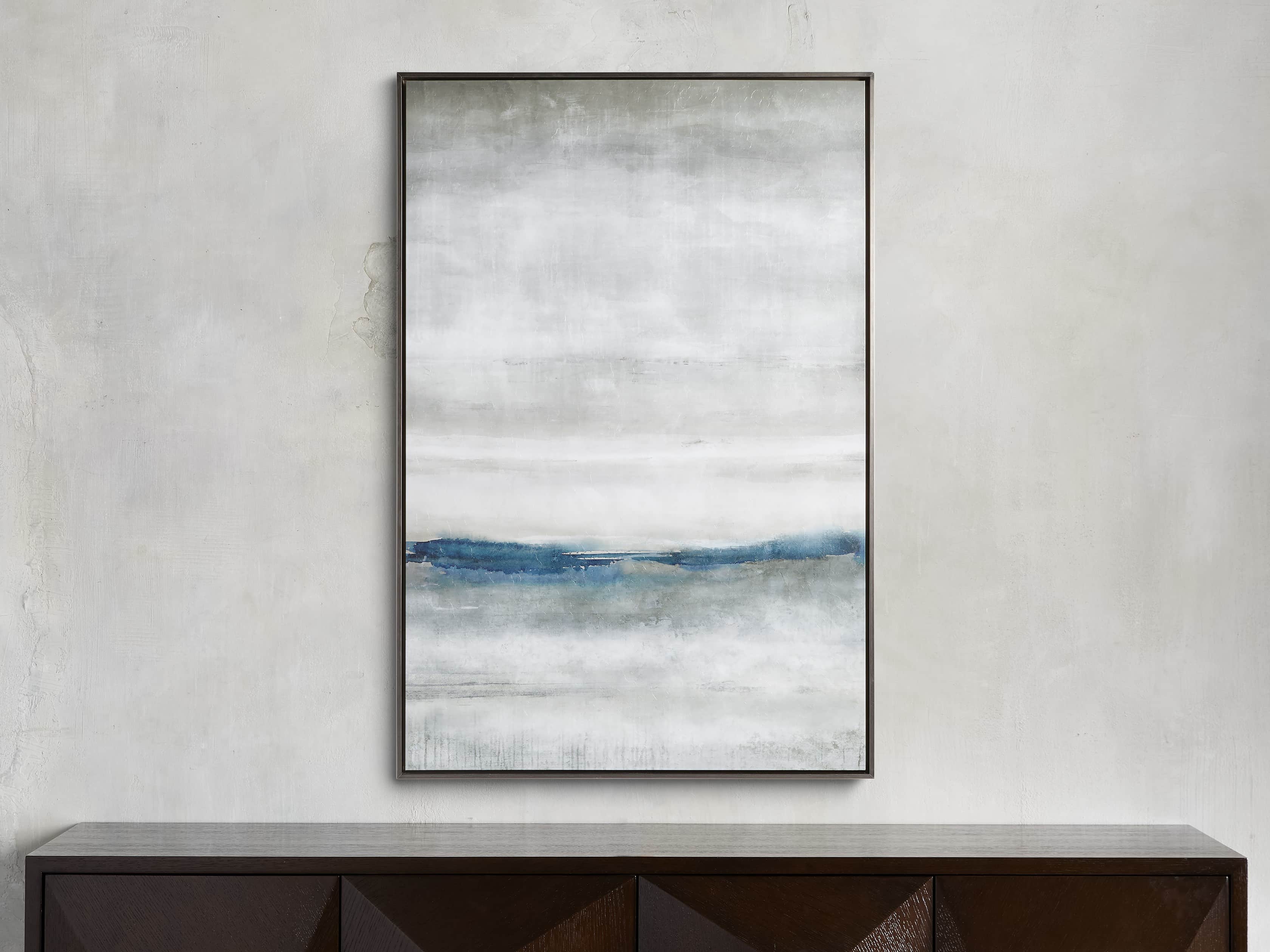 Rain At Sea 30" X 45" Framed Print, slide 1 of 7