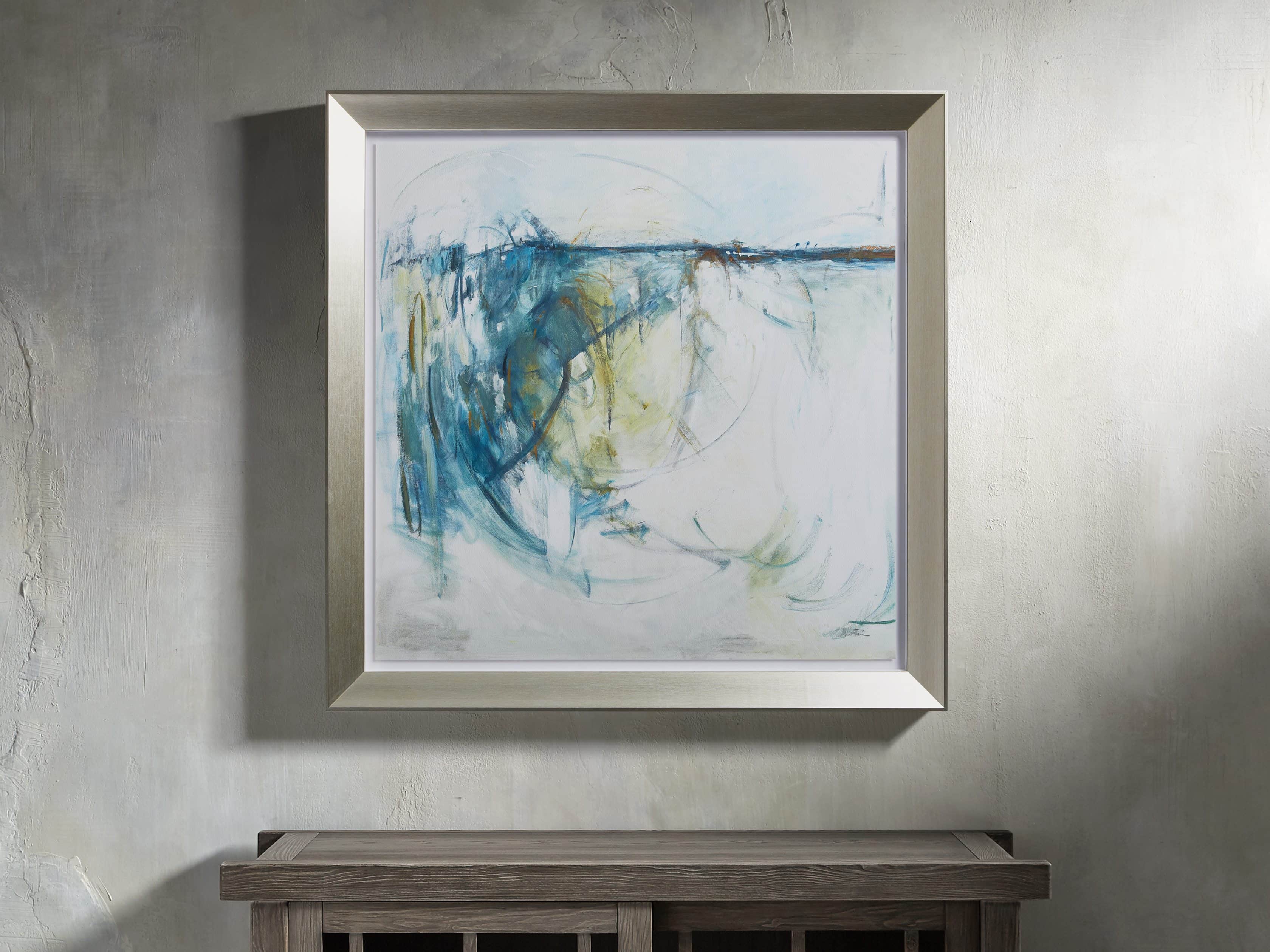 Blue Ellipse 36" Print