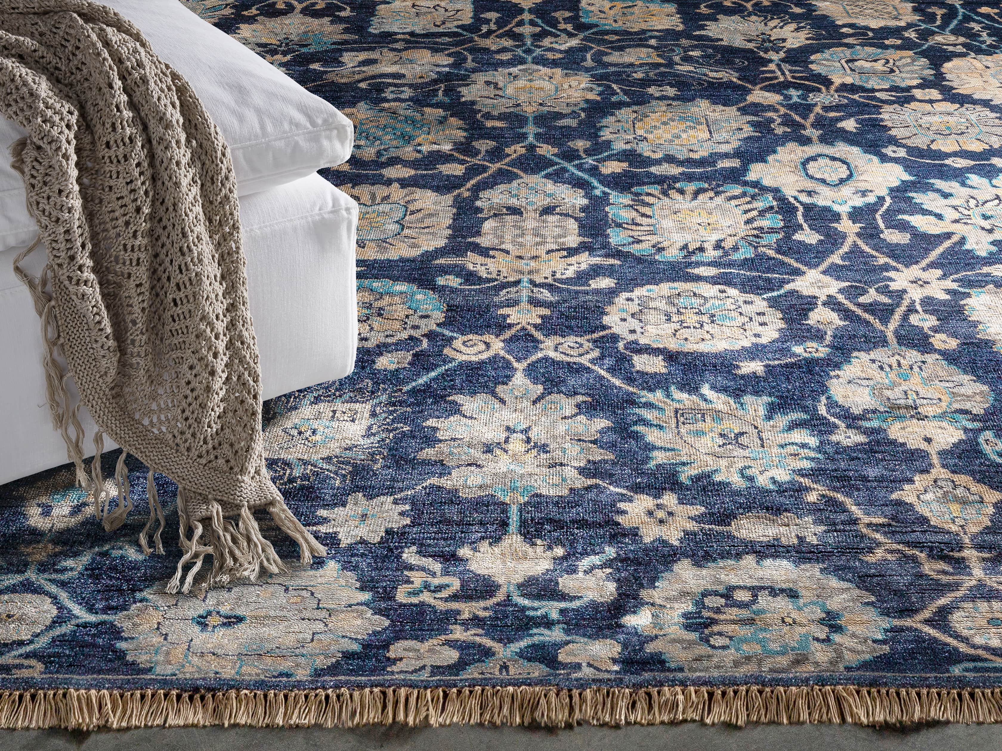 Amelia Rug in Navy 6x9, slide 1 of 4