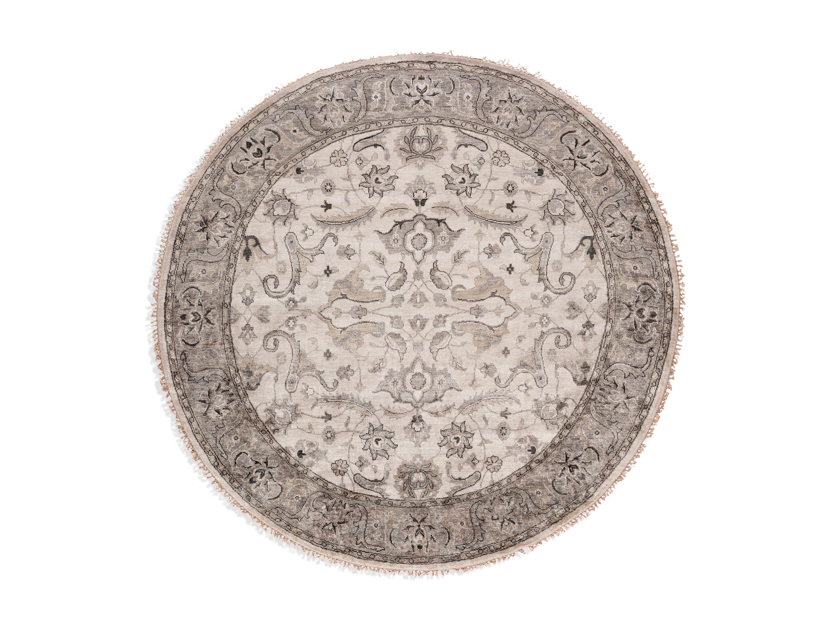 8' ROUND CLEA BEIGE RUG, slide 2 of 2
