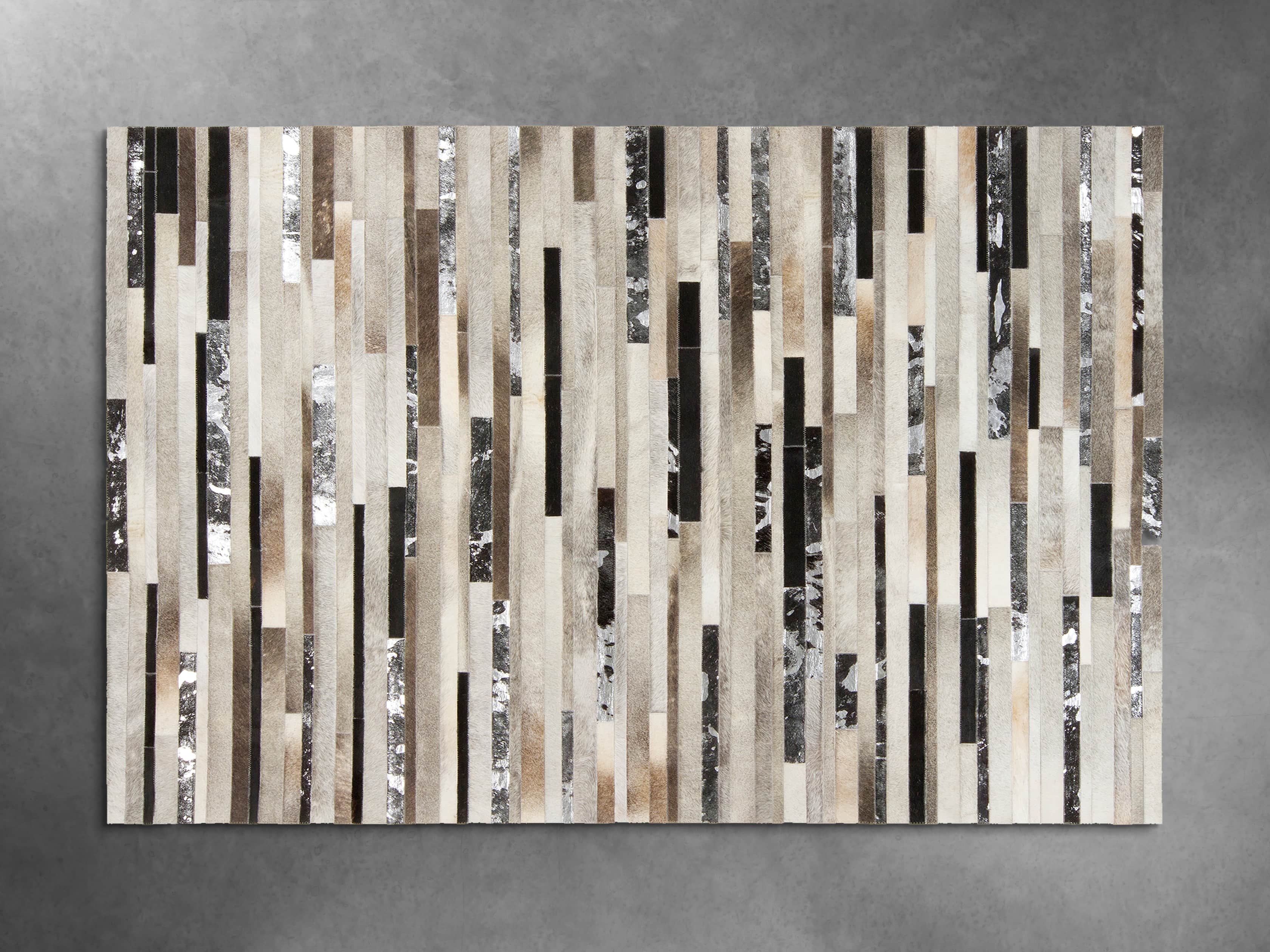 Corinne 5' X 8' Hair On Hide Striped Rug, slide 3 of 5