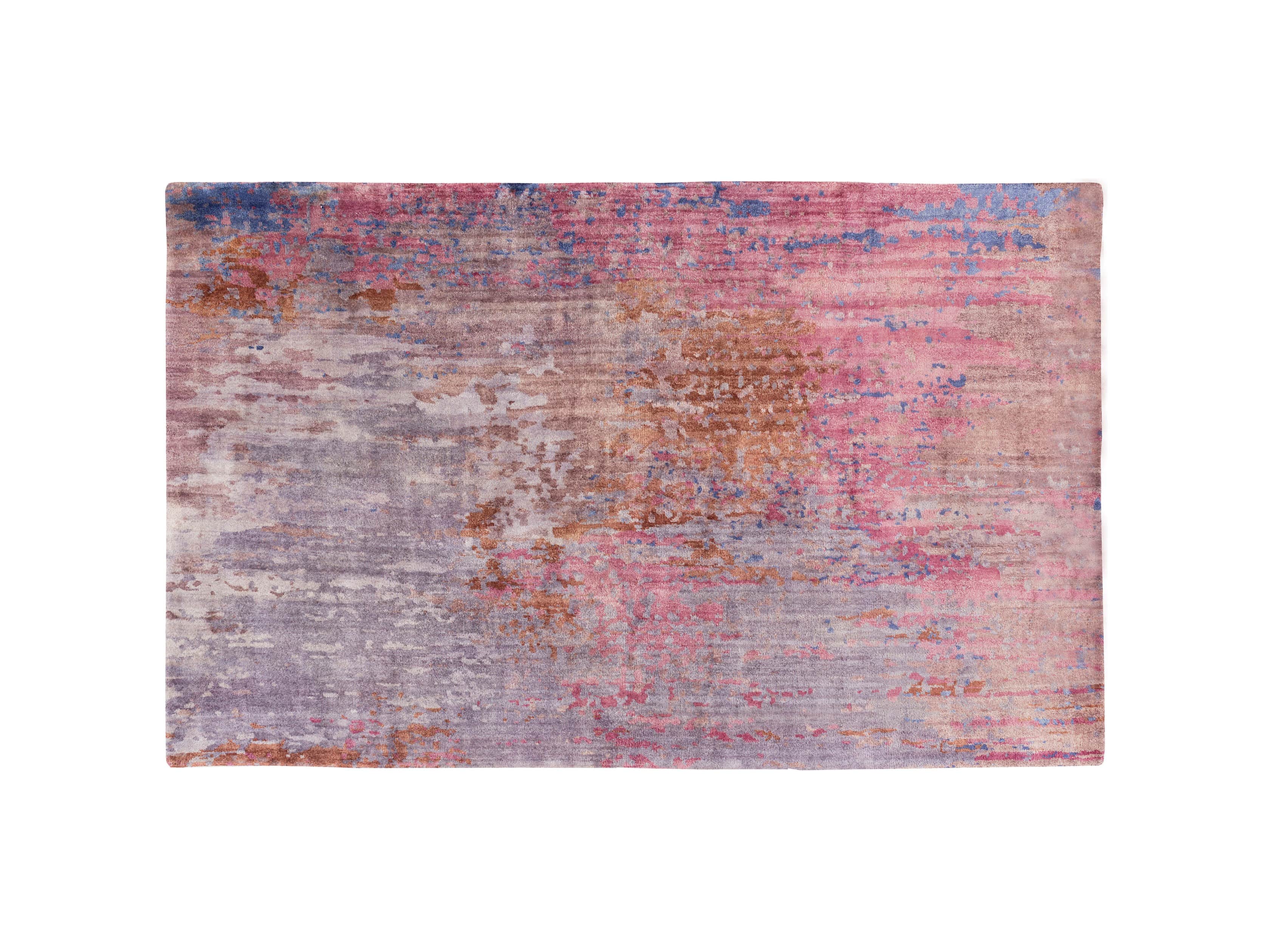 Hideko 8' X 11' Hand Knotted Solid Rug In Violet, slide 4 of 4