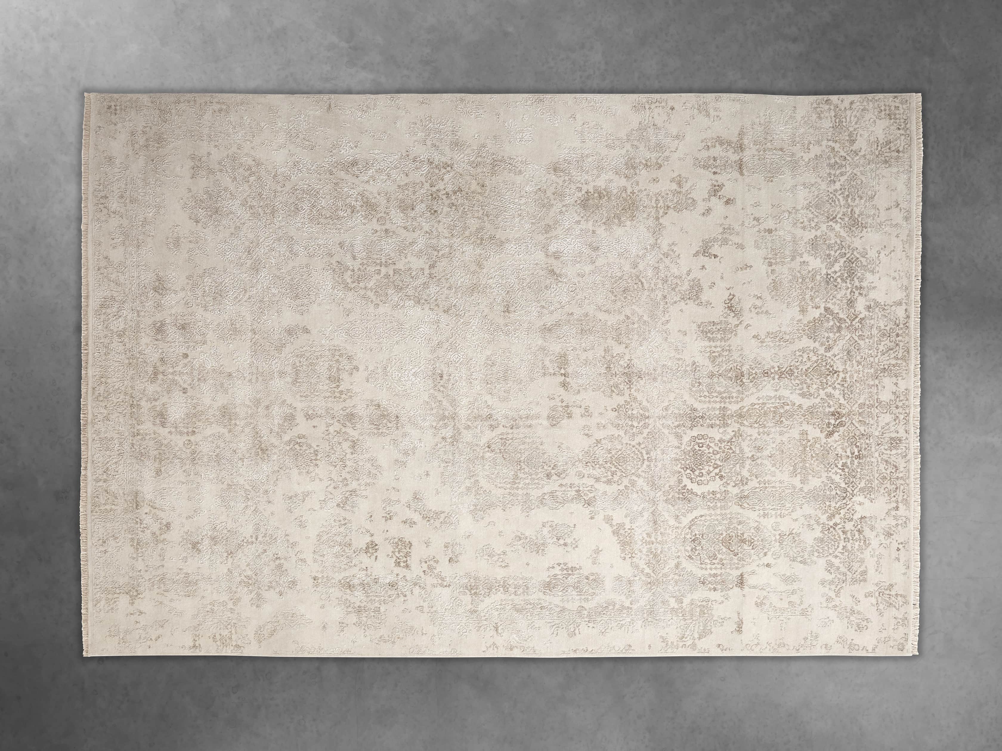 Kamya 6' x 9' Hand-Knotted Rug in Ivory, slide 3 of 4