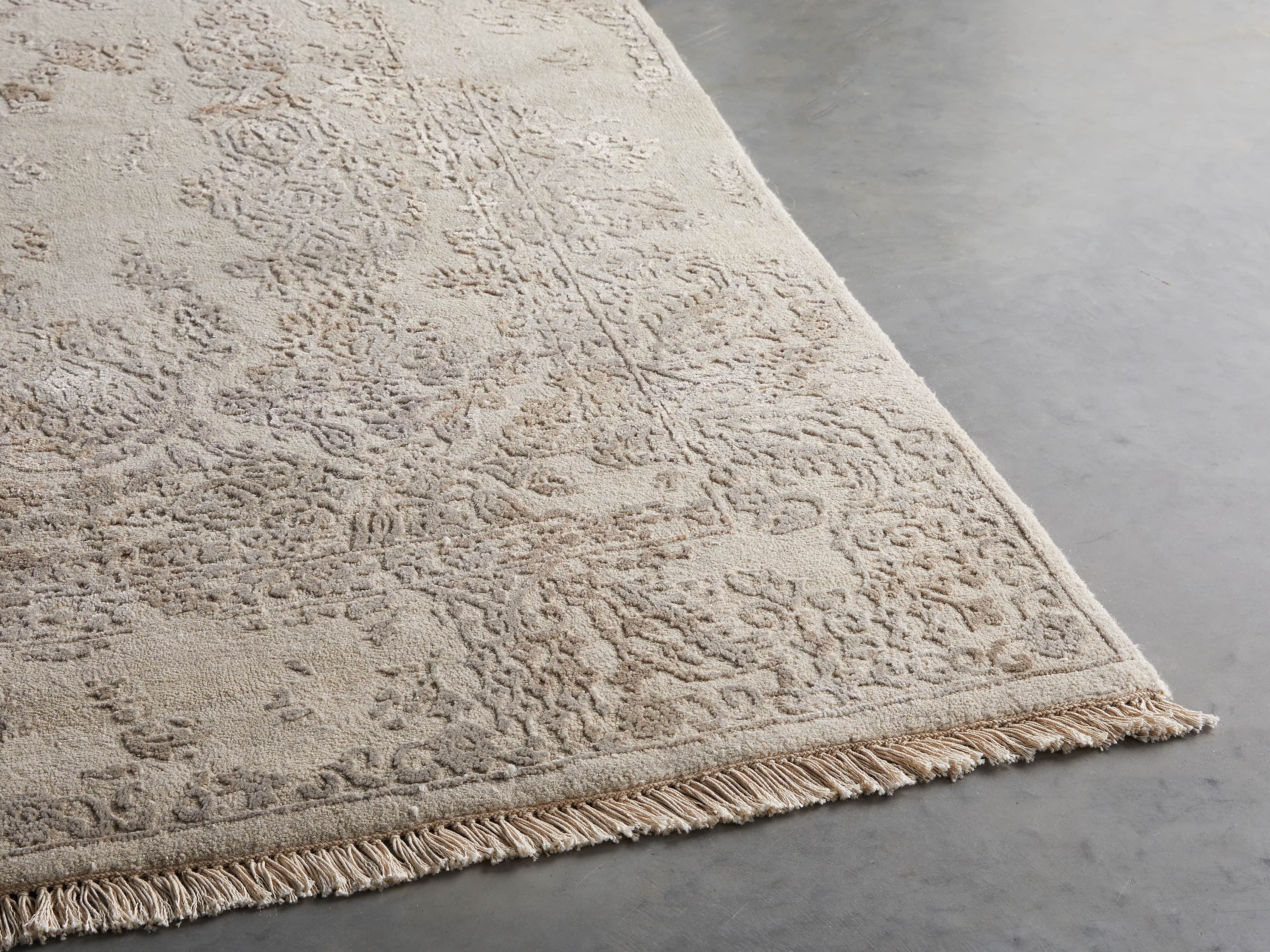 Kamya 6' x 9' Hand-Knotted Rug in Ivory, slide 4 of 4