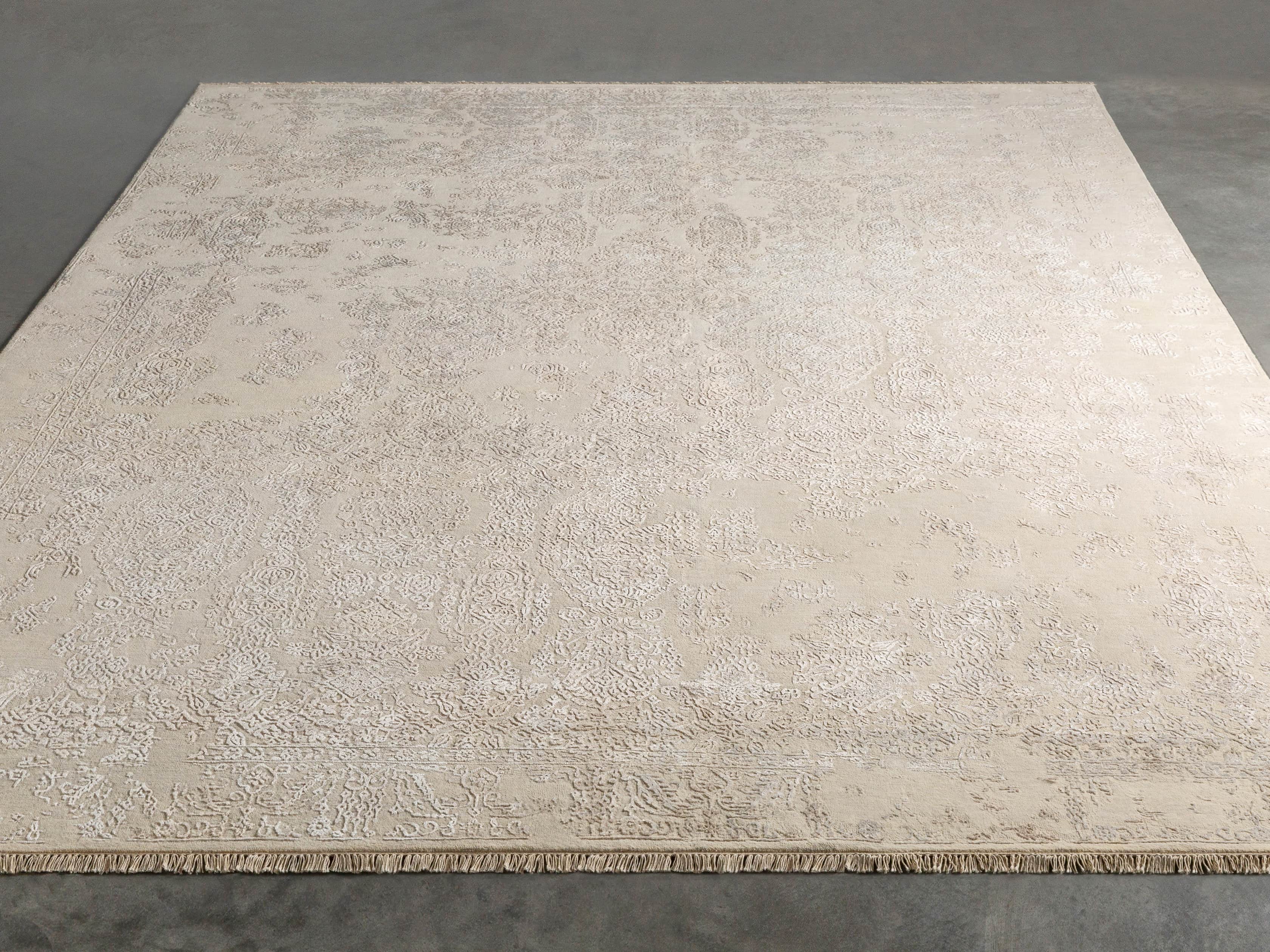Kamya 6' x 9' Hand-Knotted Rug in Ivory, slide 2 of 4