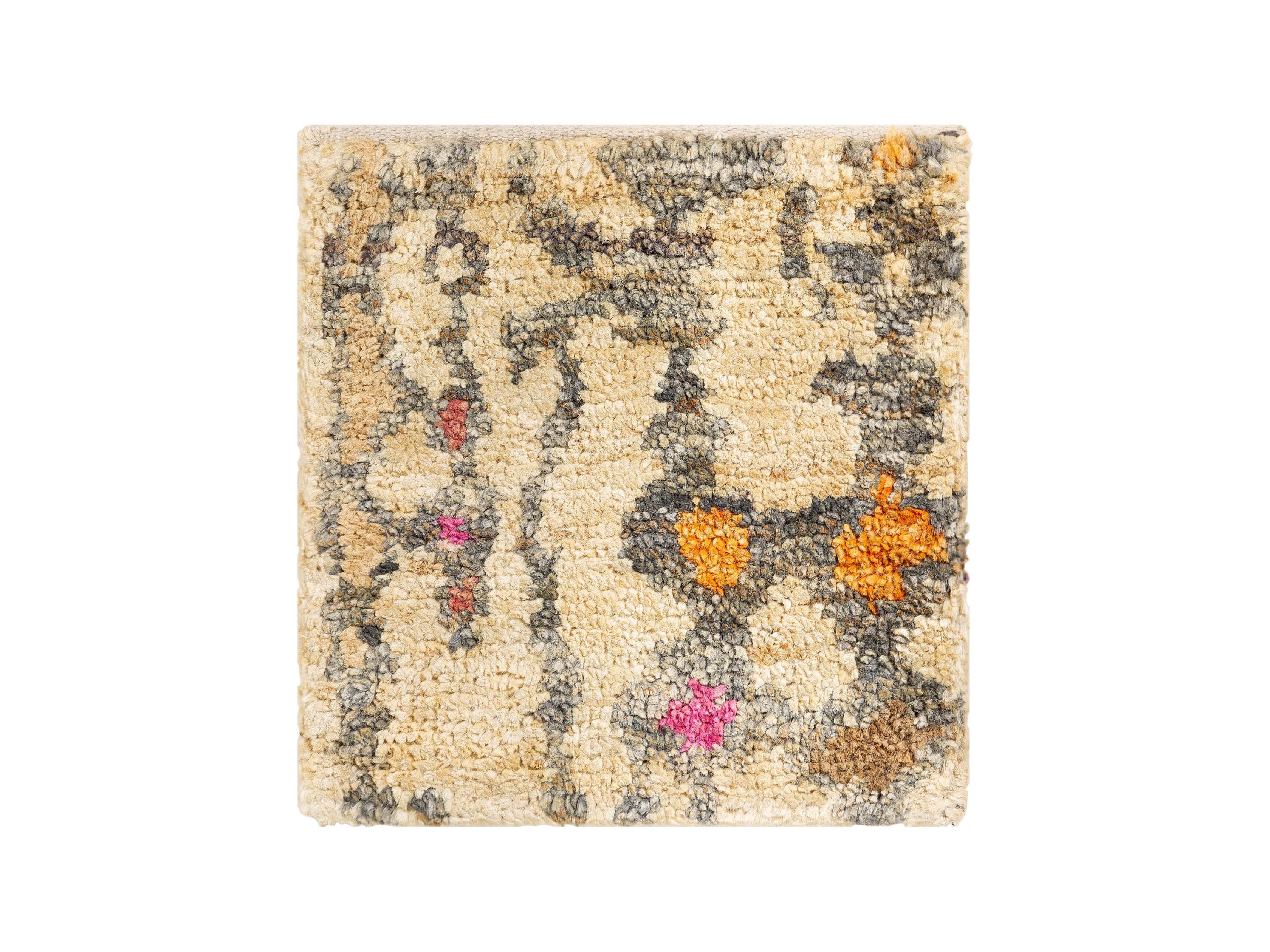 Naria Hand-Knotted 18" Rug Swatch in Rust, slide 1 of 1