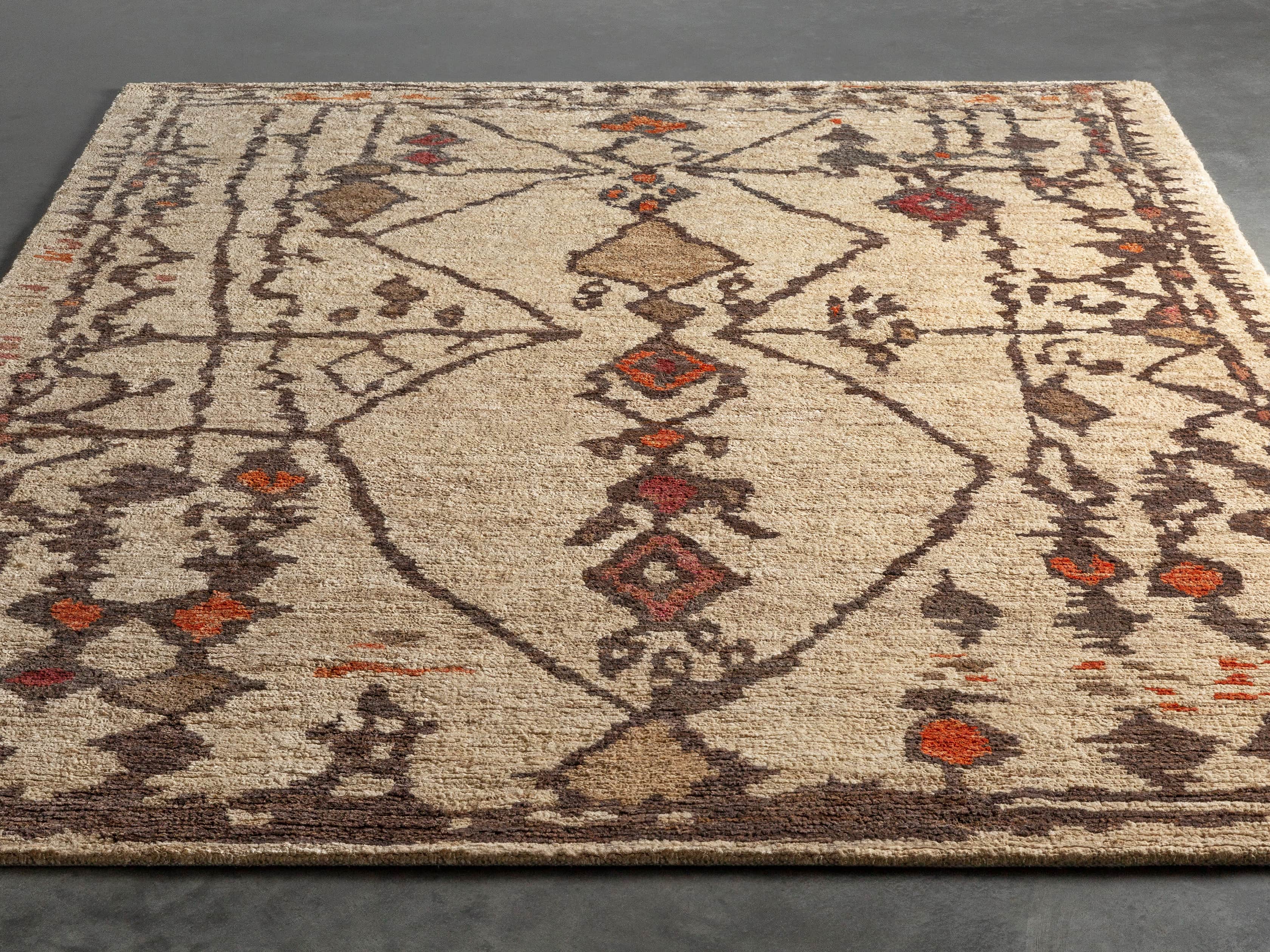 Naria 8' x 10' Hand-Knotted Rug in Rust, slide 3 of 7