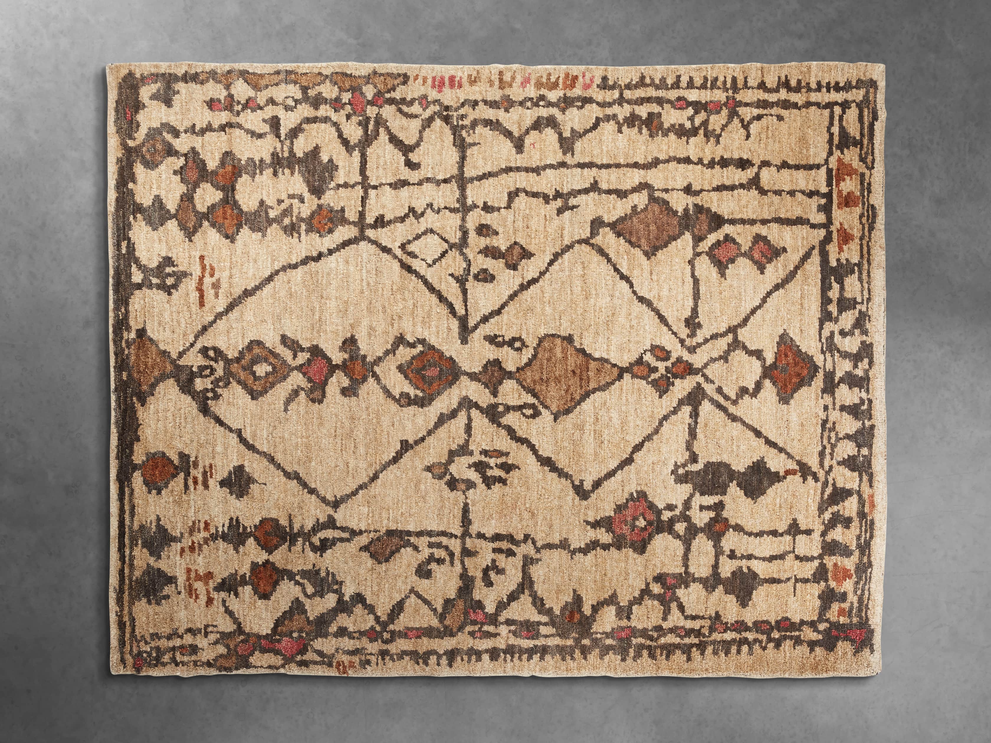 Naria 8' x 10' Hand-Knotted Rug in Rust, slide 2 of 7