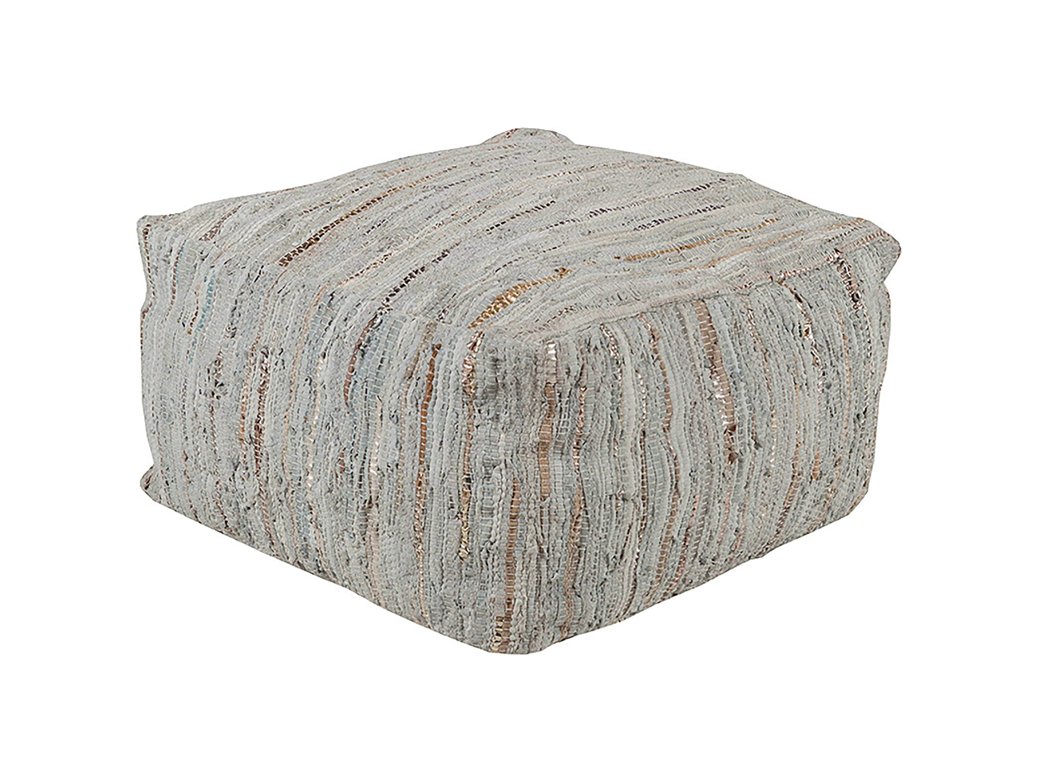 Reina Pouf in Ivory Moss