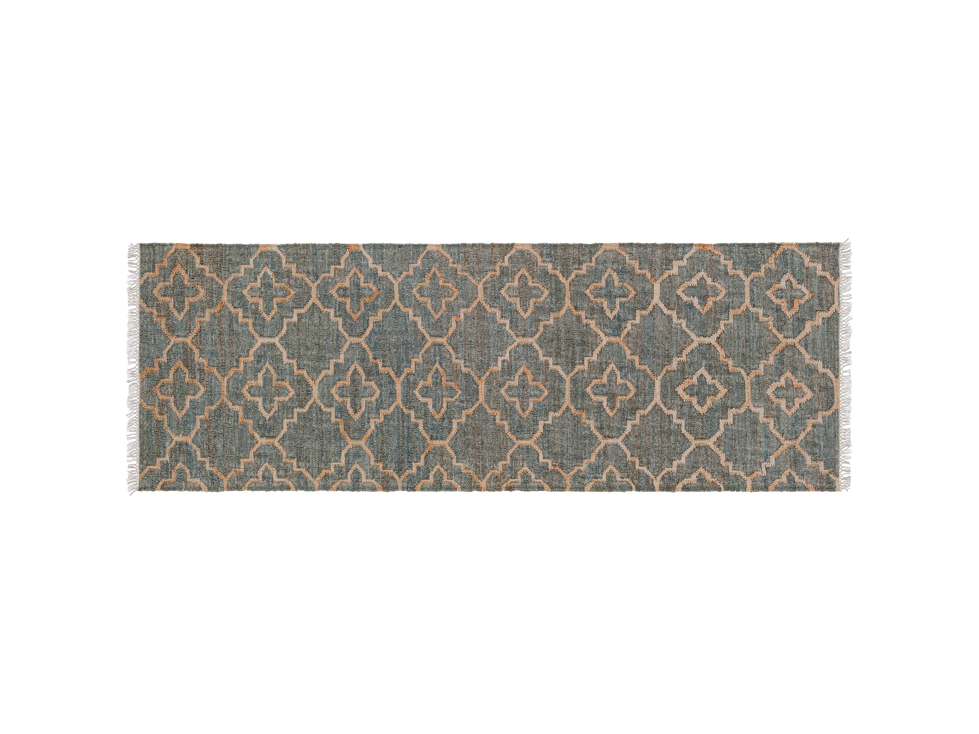 Rosine 2' 6" X 8' Natural Fiber Medallion Runner In Moss