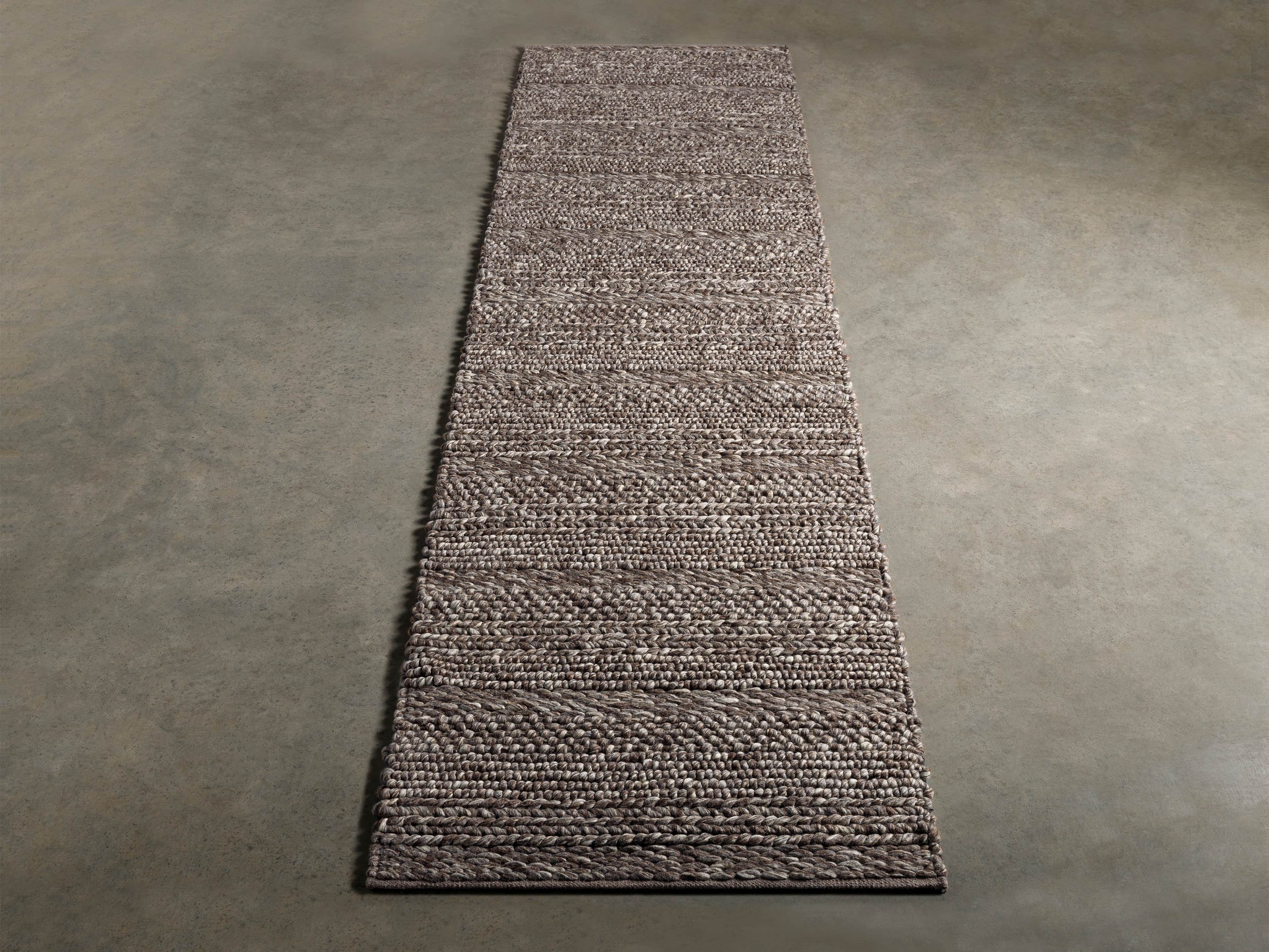 Solana Hand Woven 2'6" x 10' Runner in Grey, slide 2 of 3