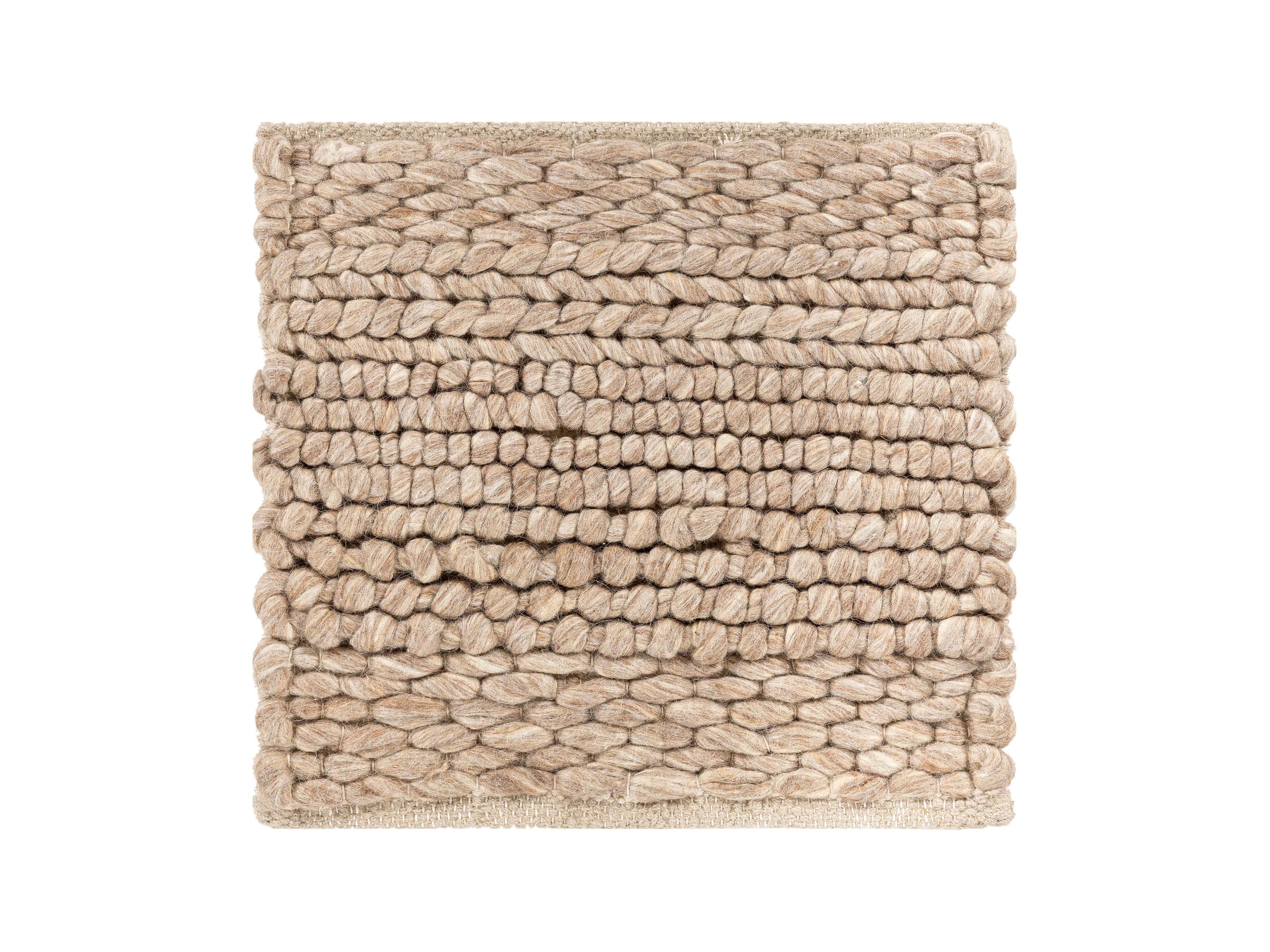 Solana Hand Woven 18" Rug Swatch in Taupe, slide 1 of 1