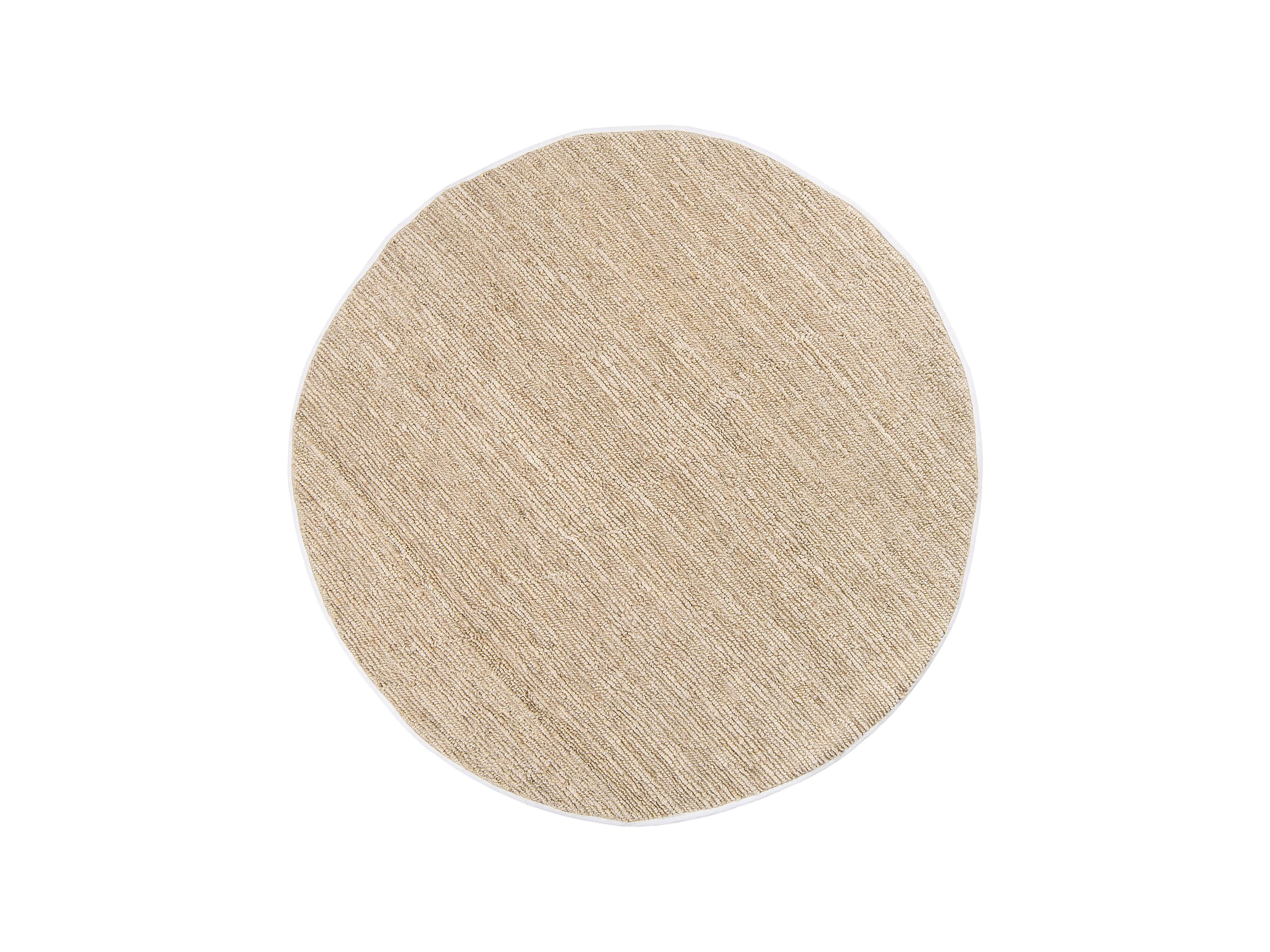 Theo 8' Round Jute Rug in Beige, slide 2 of 3