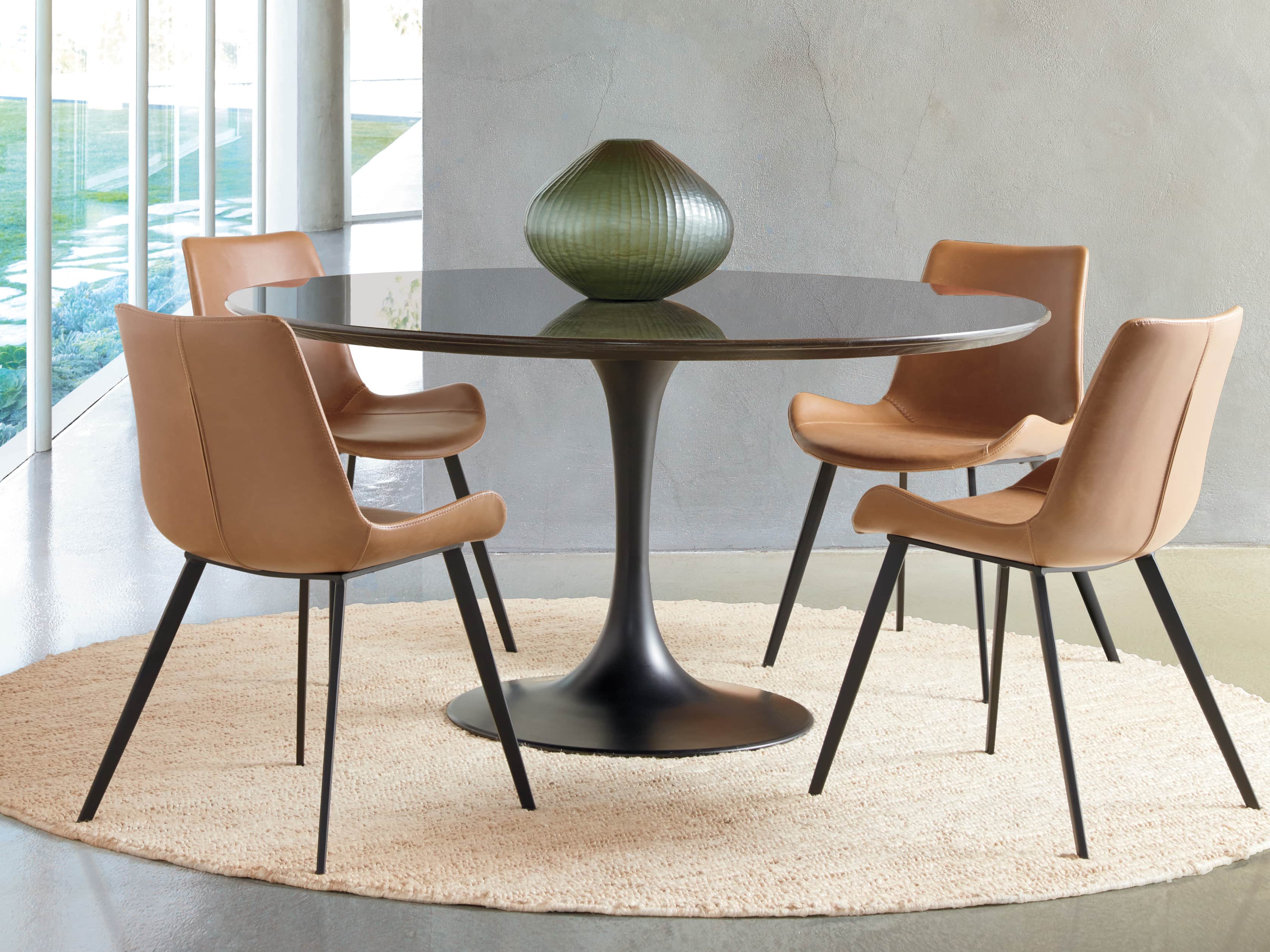 Theo 8' Round Jute Rug in Beige, slide 1 of 3