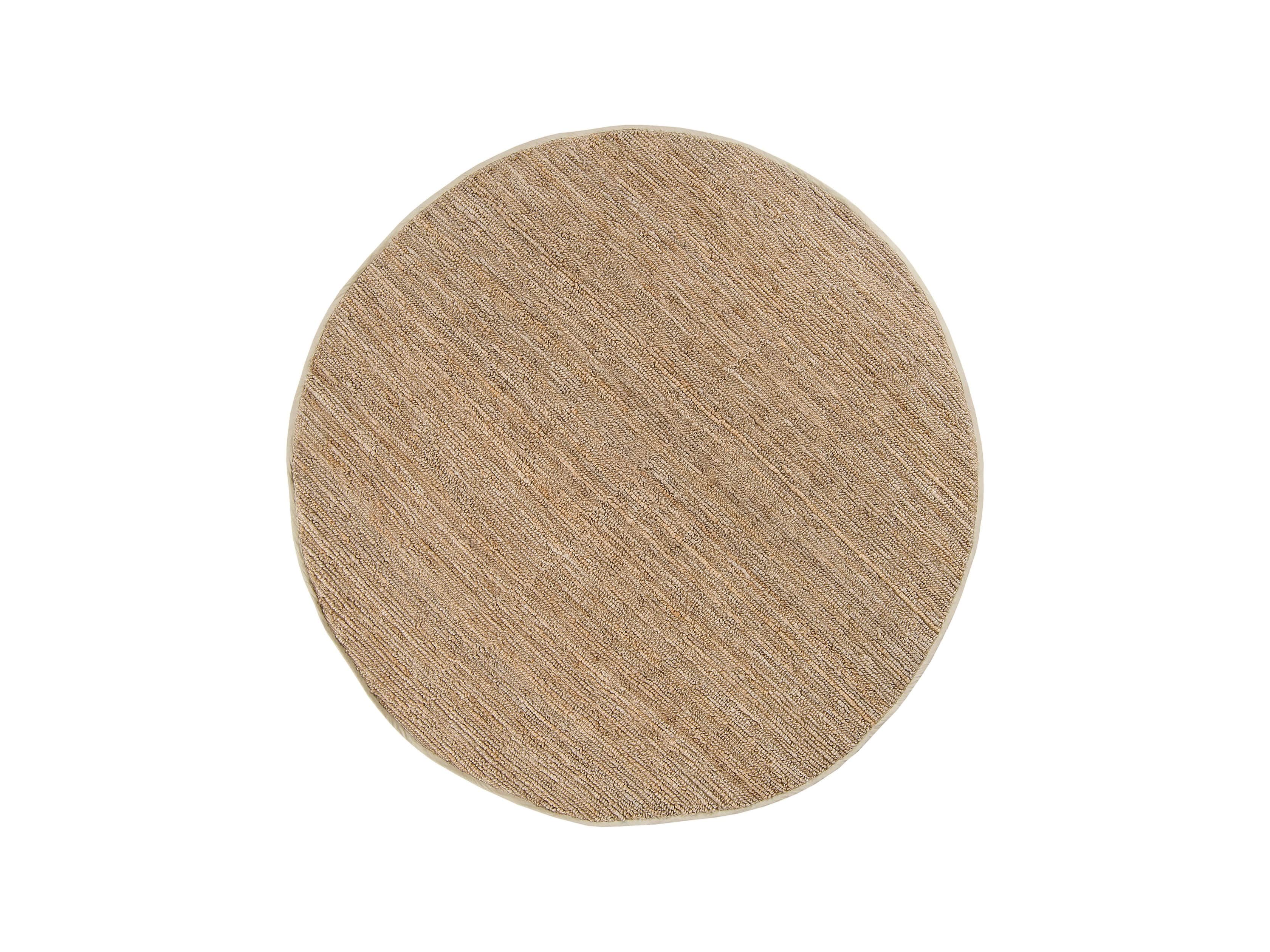 Theo 8' Round Jute Rug in Camel, slide 2 of 2
