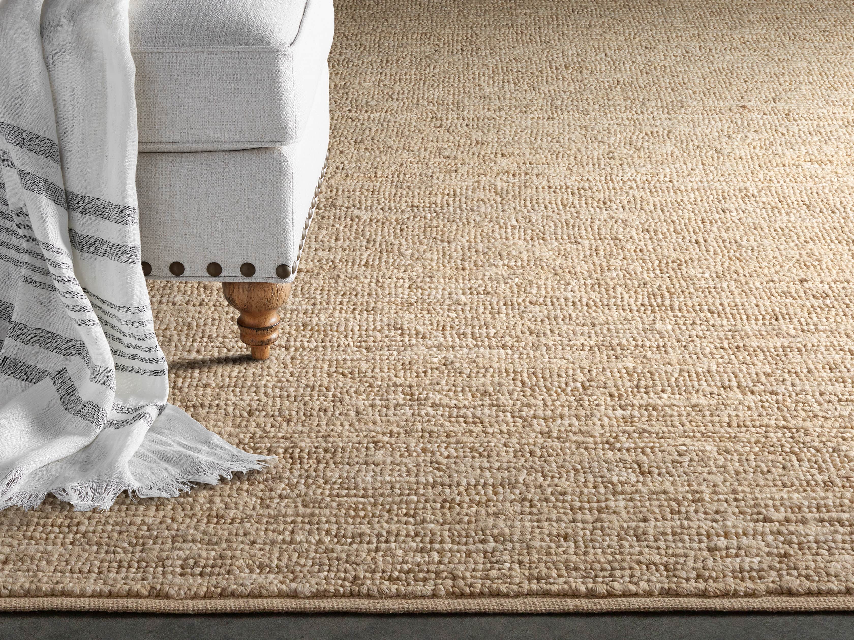 Theo Jute Rug in Beige Arhaus