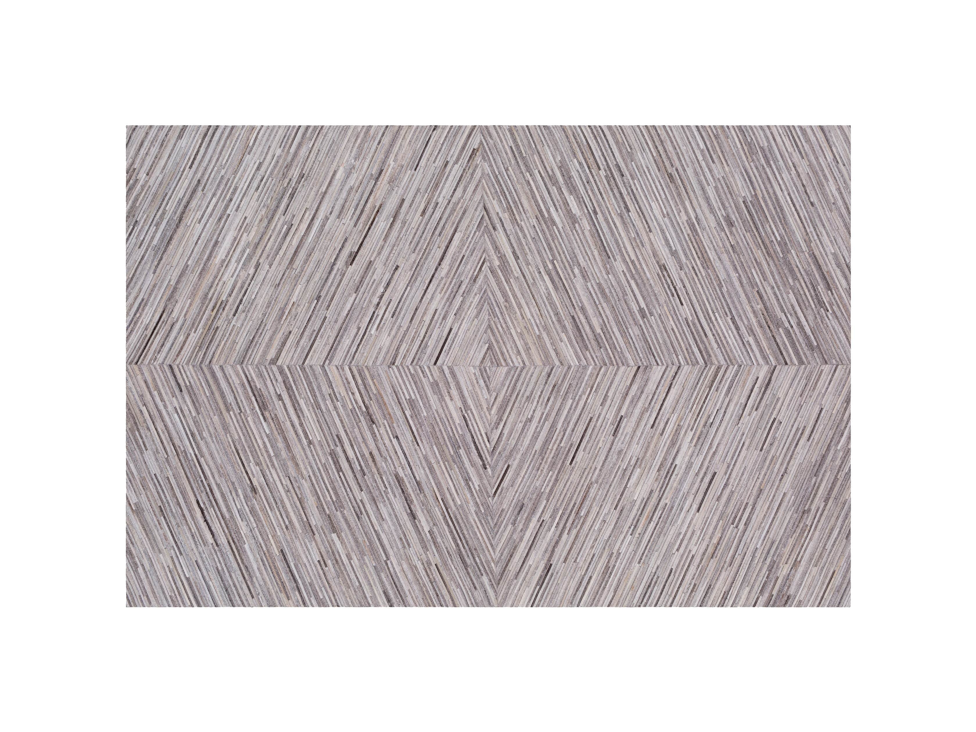 Zander 5' X 8' Hair on Hide Grey Rug, slide 5 of 5