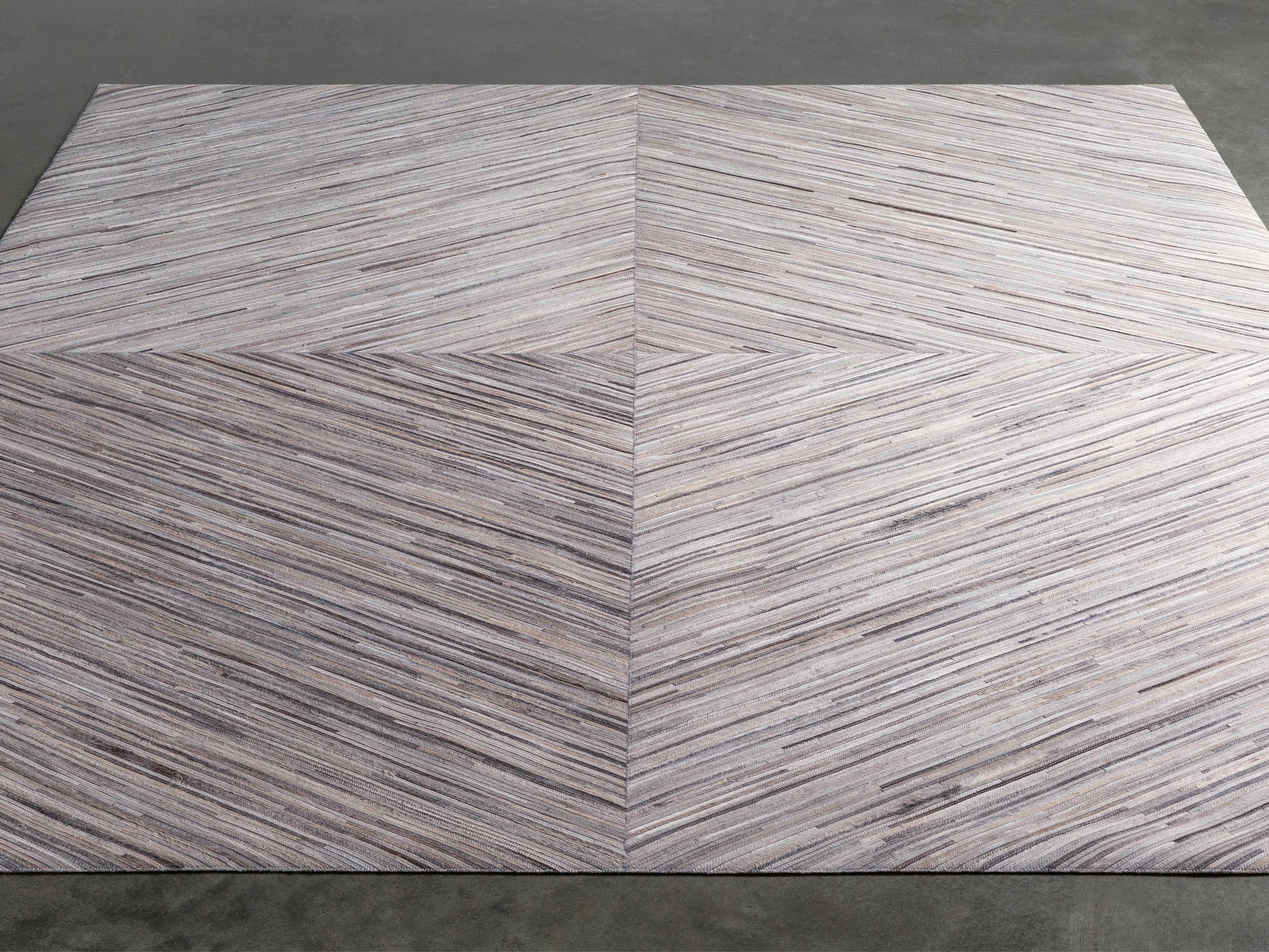 Zander 5' X 8' Hair on Hide Grey Rug, slide 2 of 5