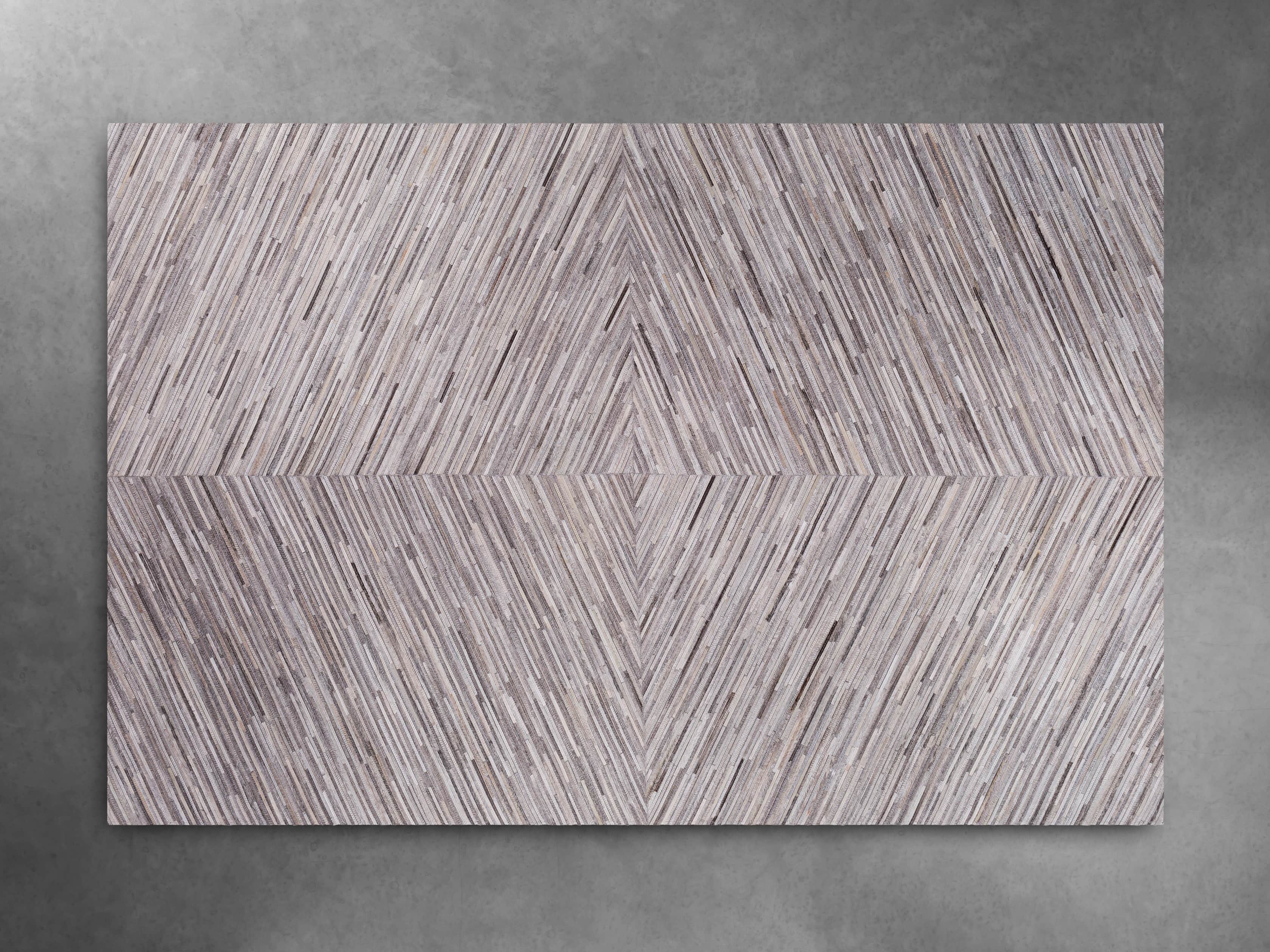View the Zander Hair on Hide Grey Rug