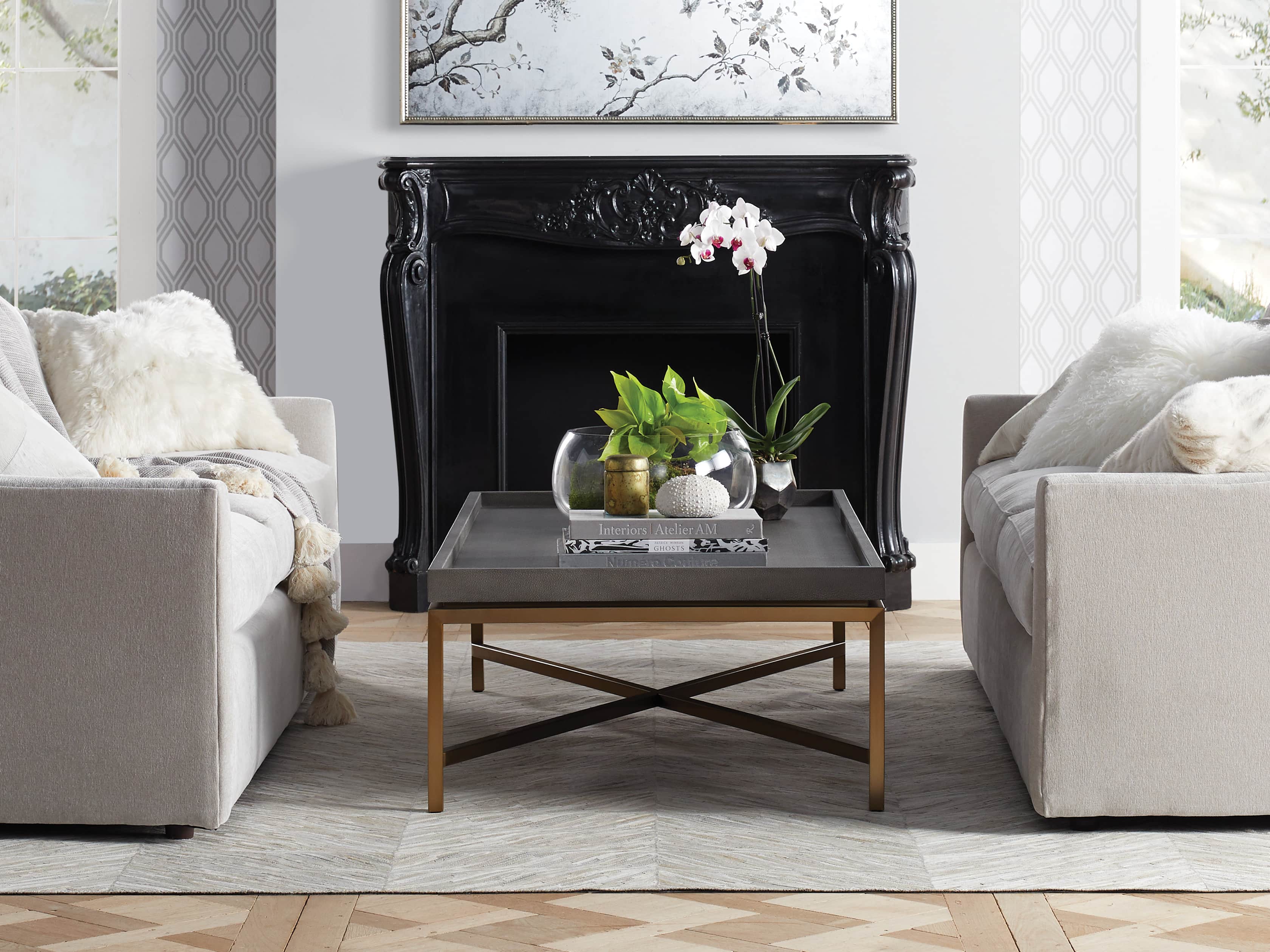 Zander 5' X 8' Hair on Hide Ivory Rug, slide 5 of 8