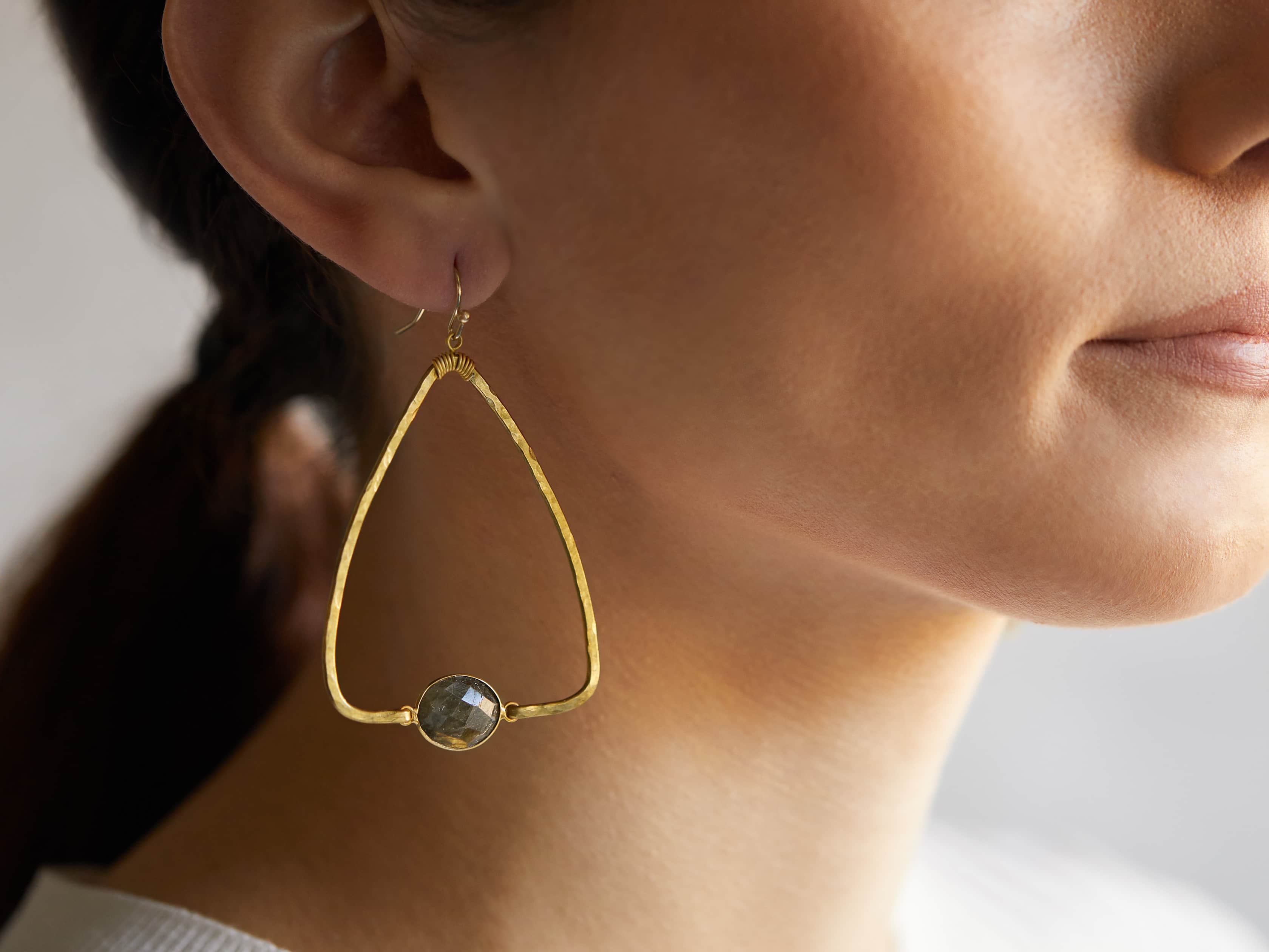 Adalene Labradorite Earrings