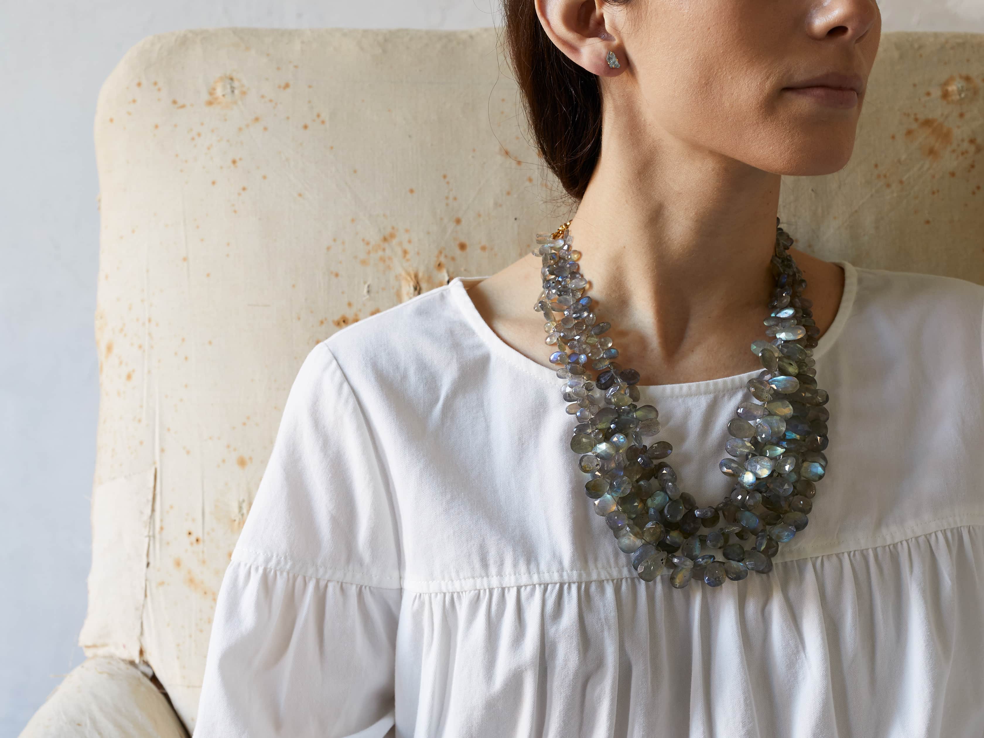 Asena Multi Strand Necklace, slide 4 of 4