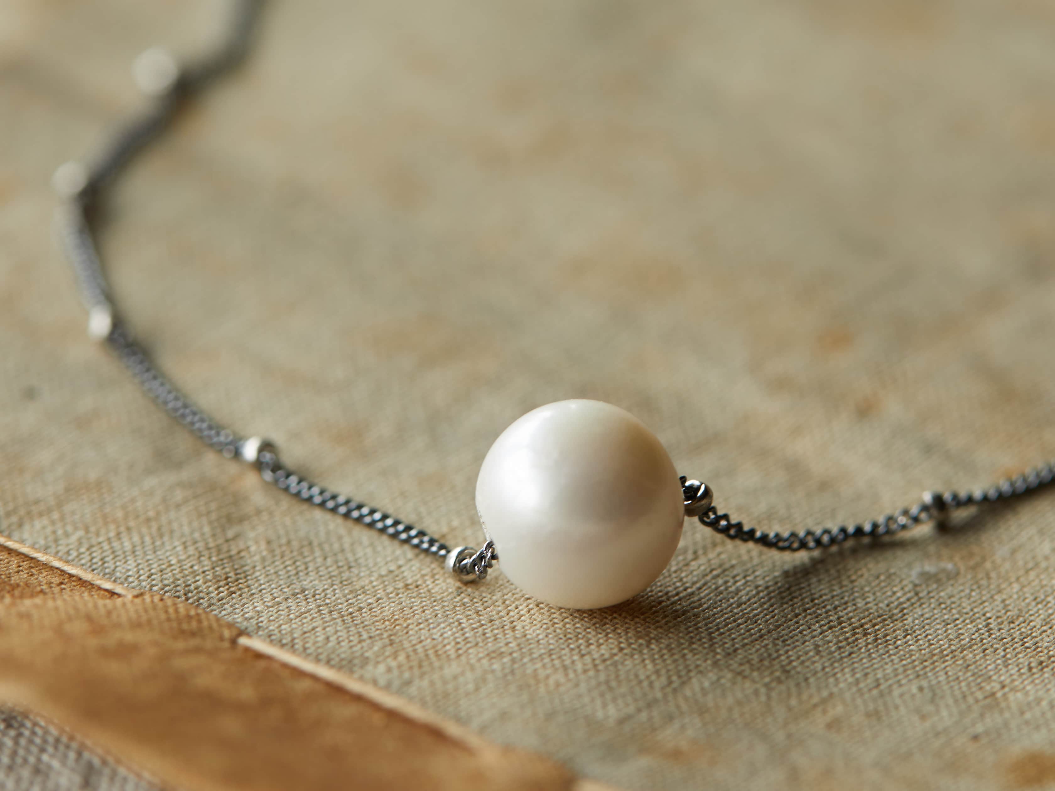 Bria Pearl Necklace, slide 1 of 3