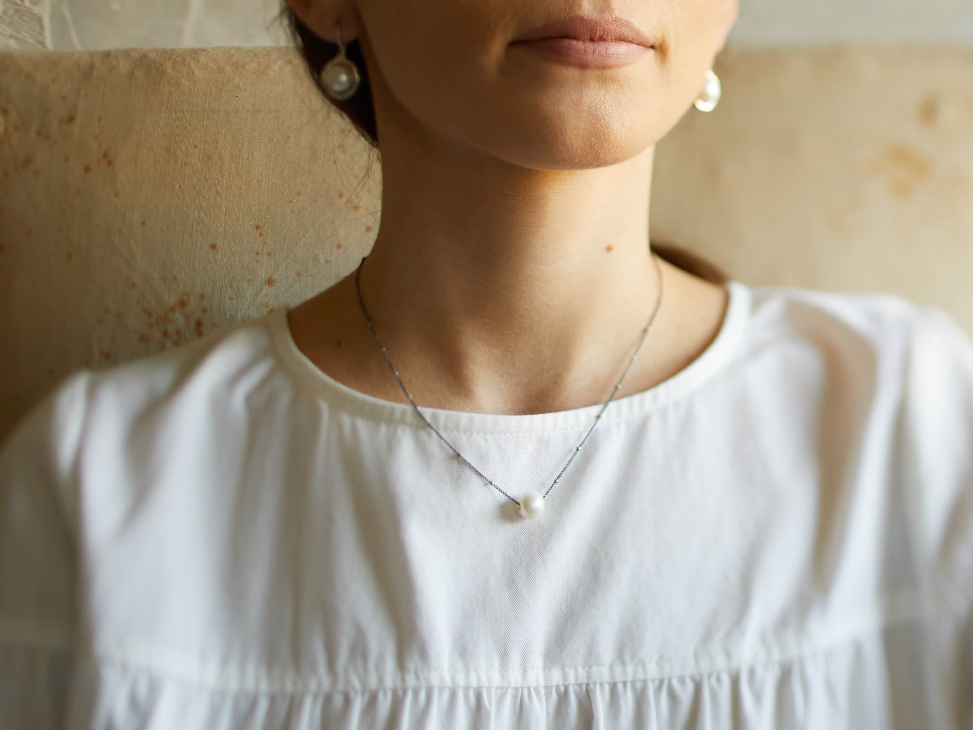 Bria Pearl Necklace, slide 3 of 3