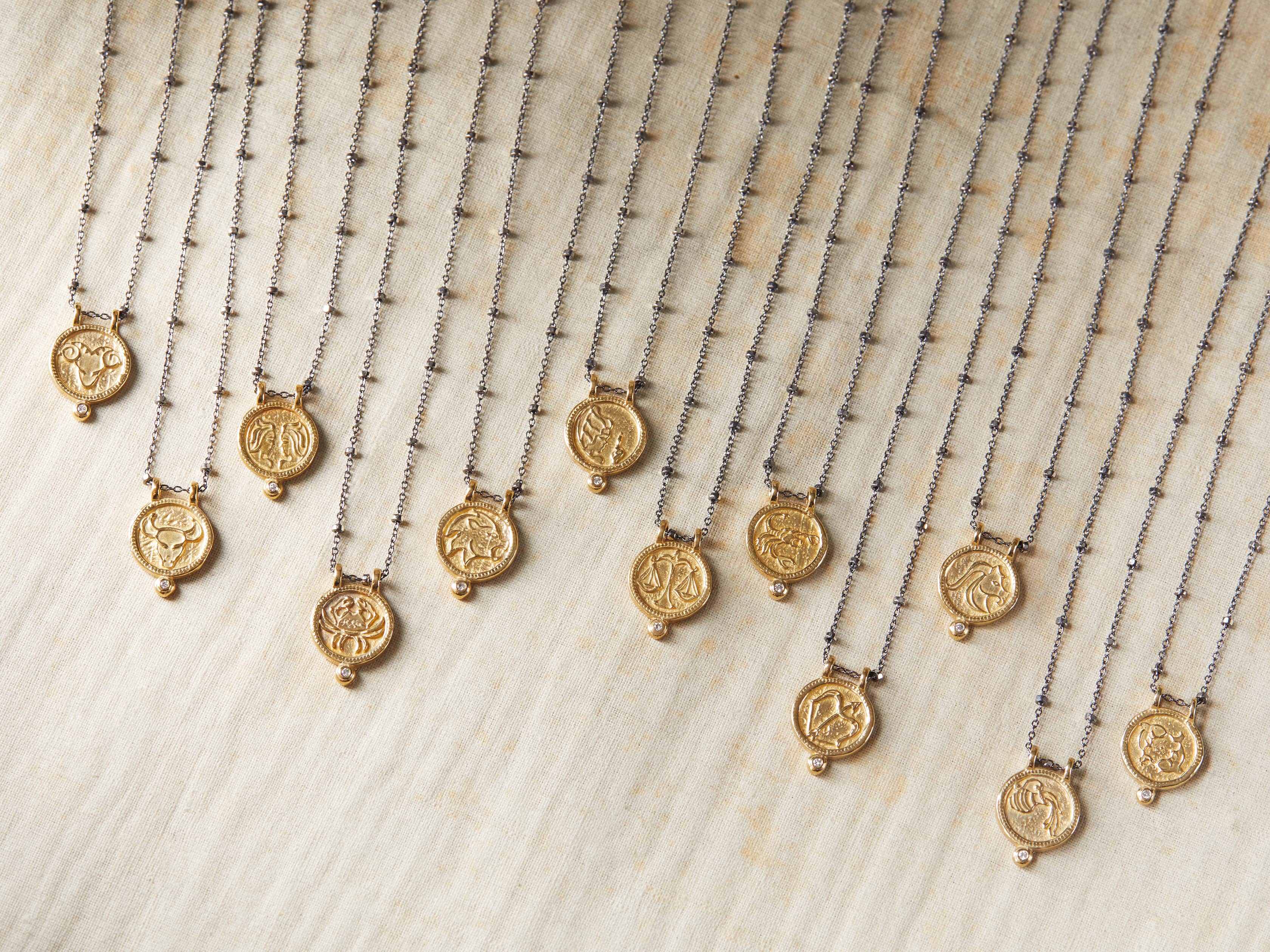 Capricorn Zodiac Necklace, slide 3 of 3
