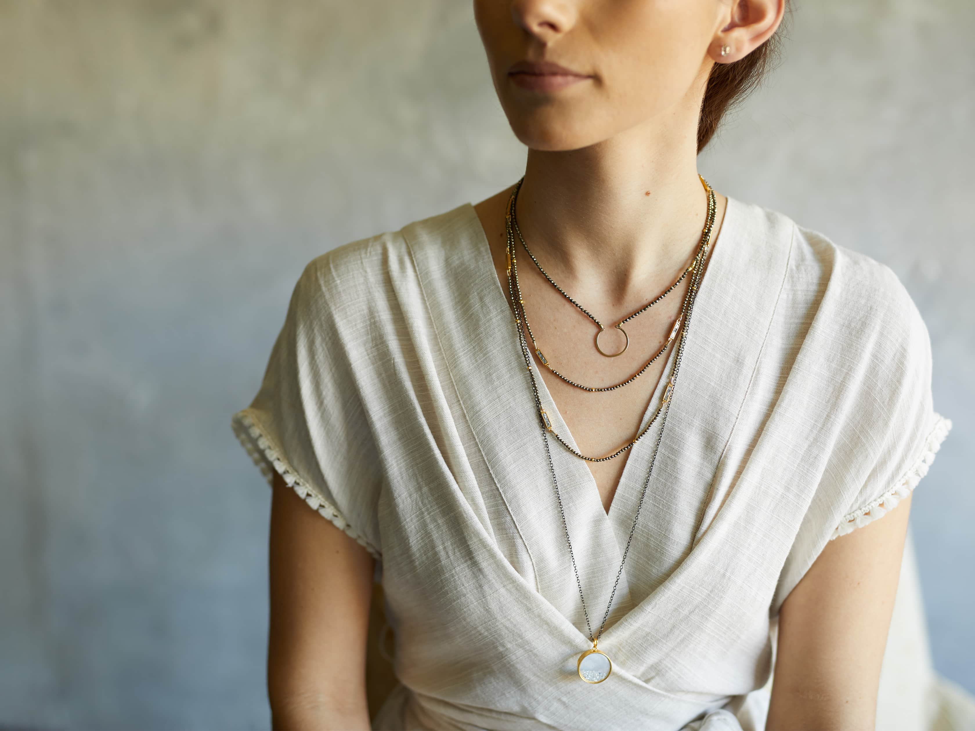 Diamond Shaker Pendant Necklace, slide 3 of 4
