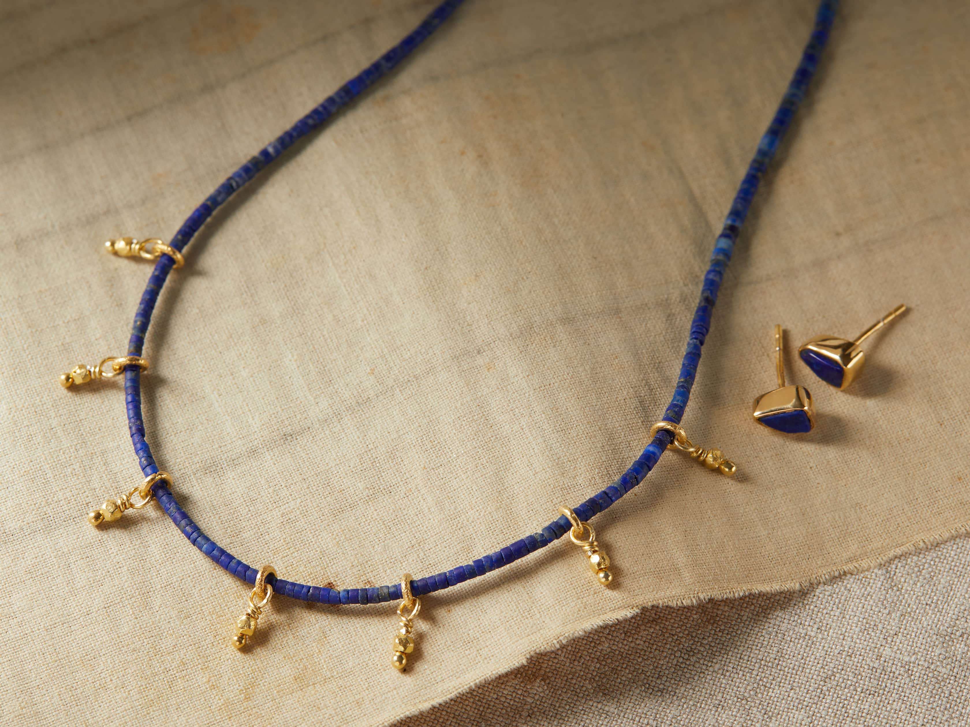 Divya Lapis Necklace, slide 3 of 3