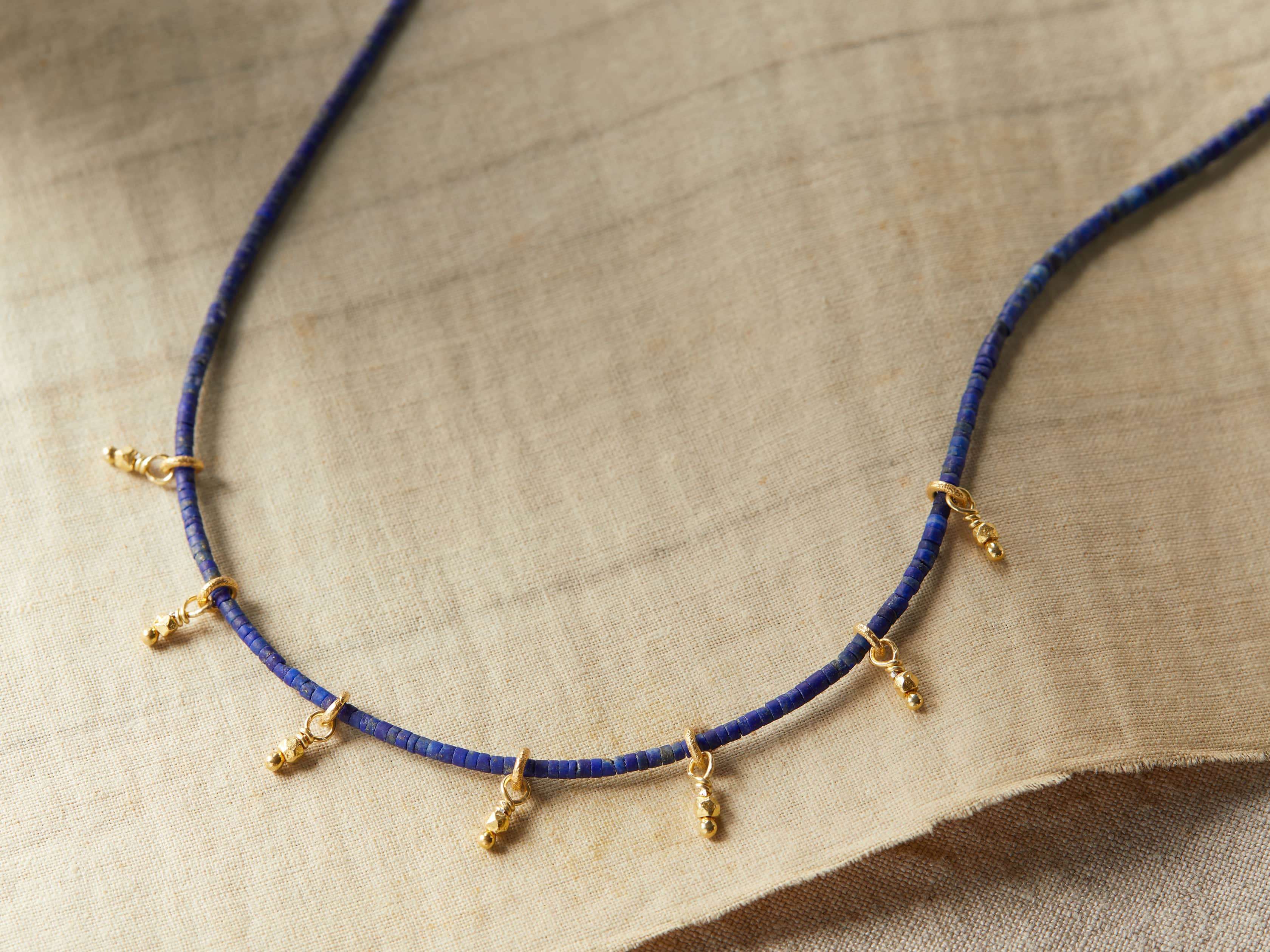 Divya Lapis Necklace, slide 1 of 3