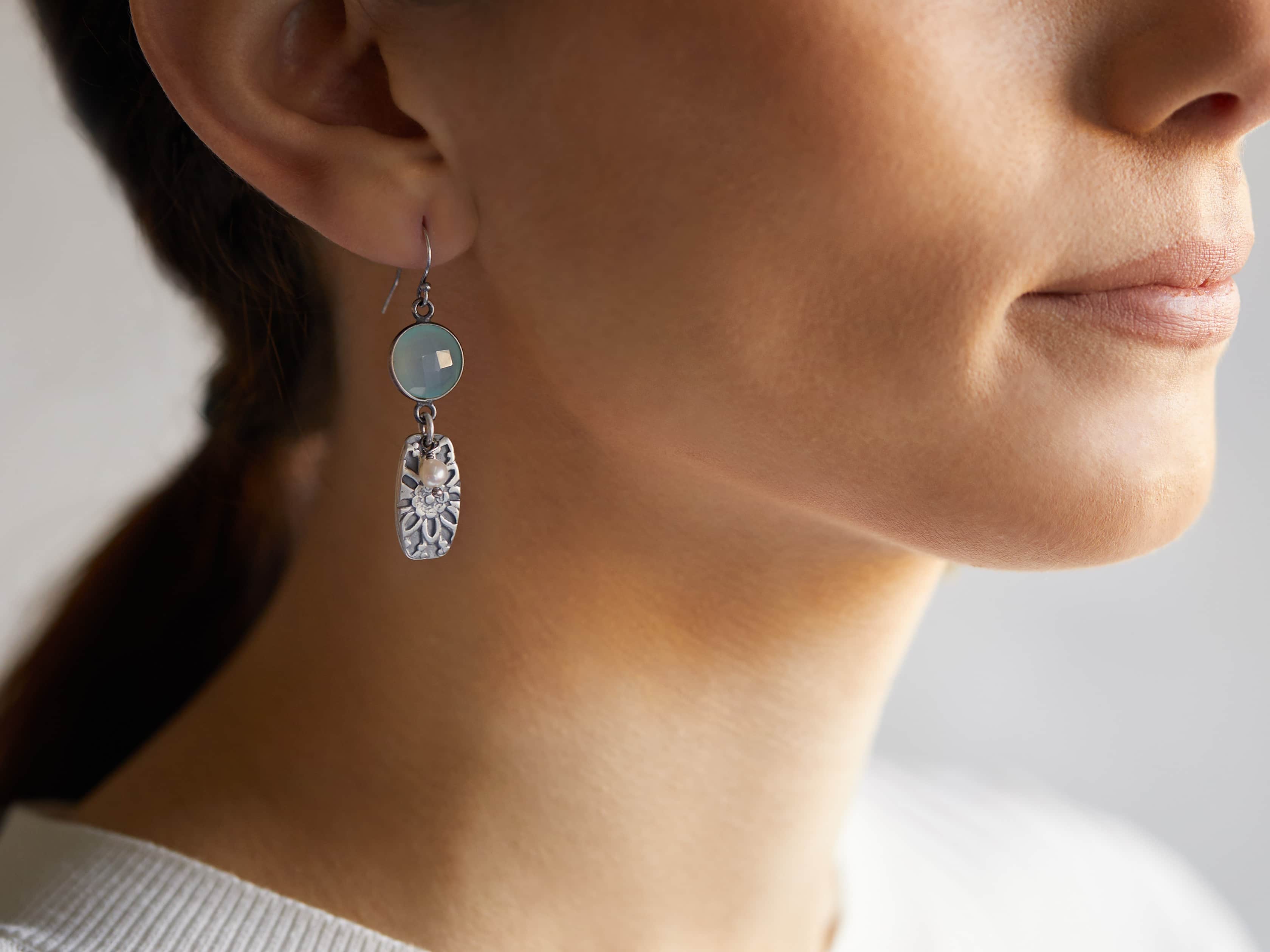 Evalia Earrings, slide 2 of 2