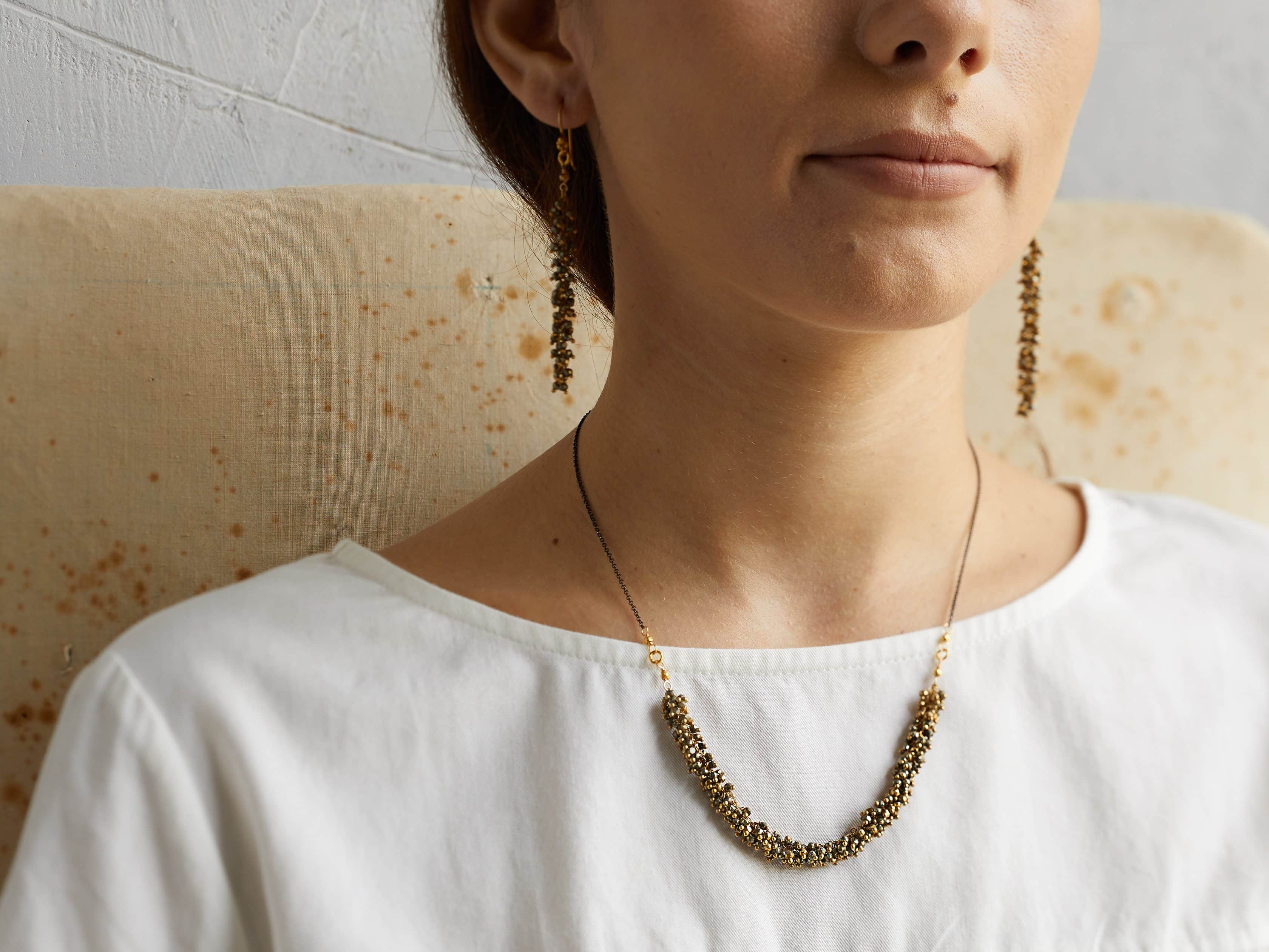 Nayala Cluster Necklace, slide 3 of 5