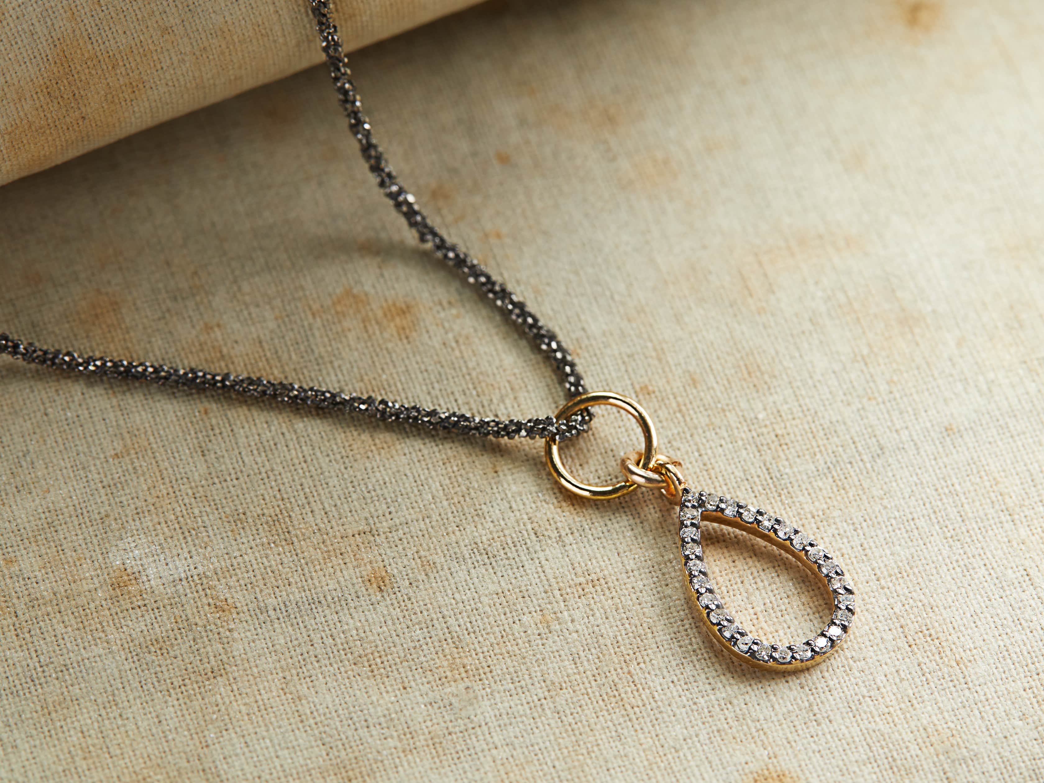 NOVA PAVE DIAMOND NECKLACE, slide 1 of 3