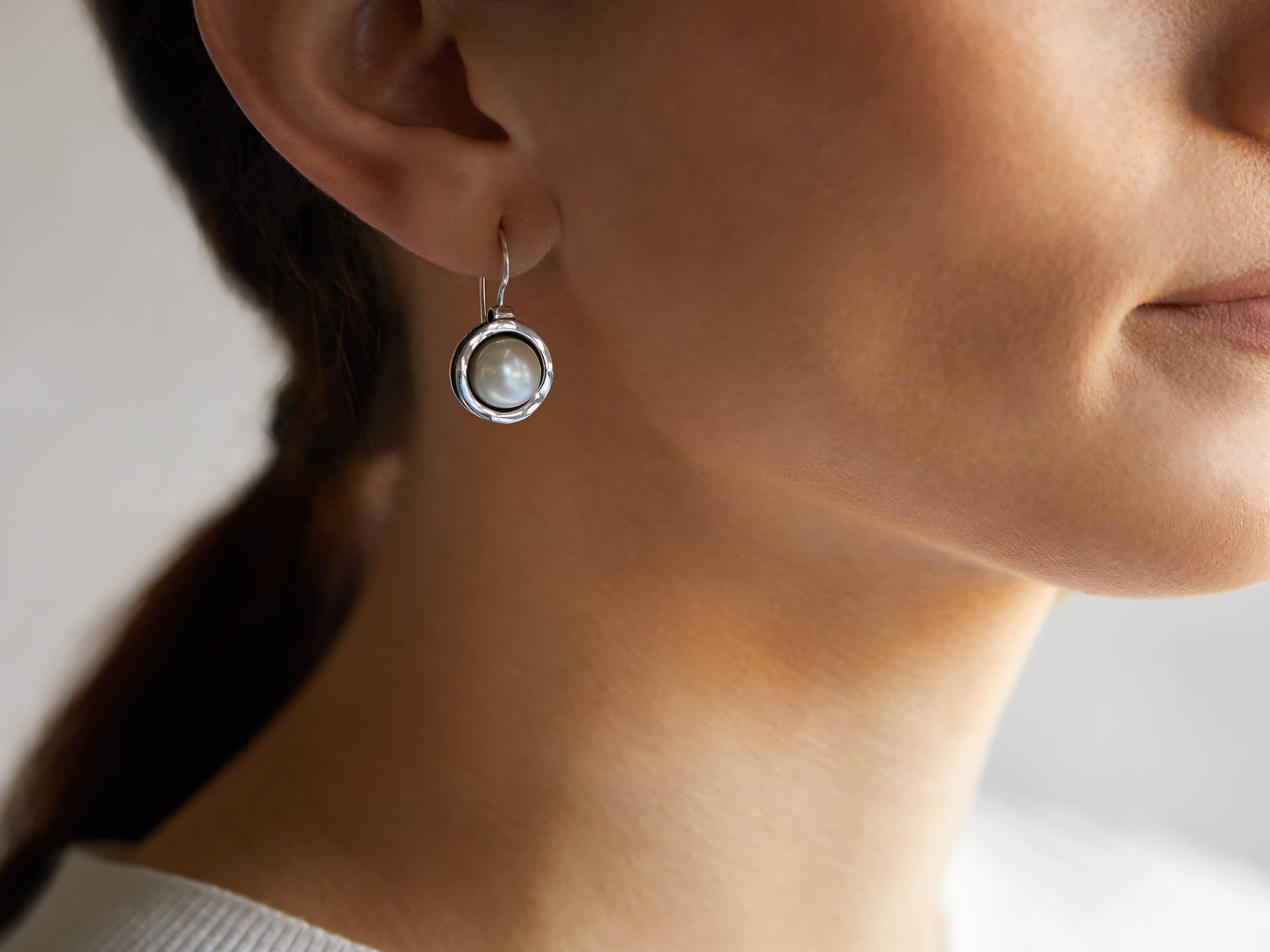 Perfect Pearl Earrings, slide 2 of 2