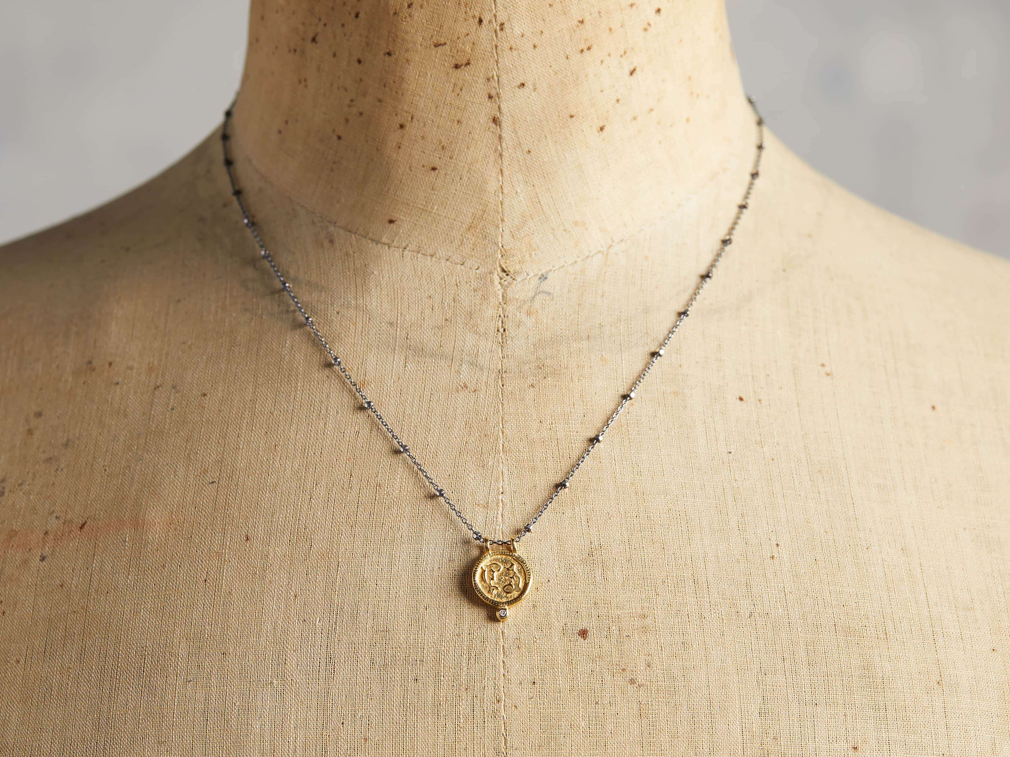 Pisces Zodiac Necklace, slide 2 of 3