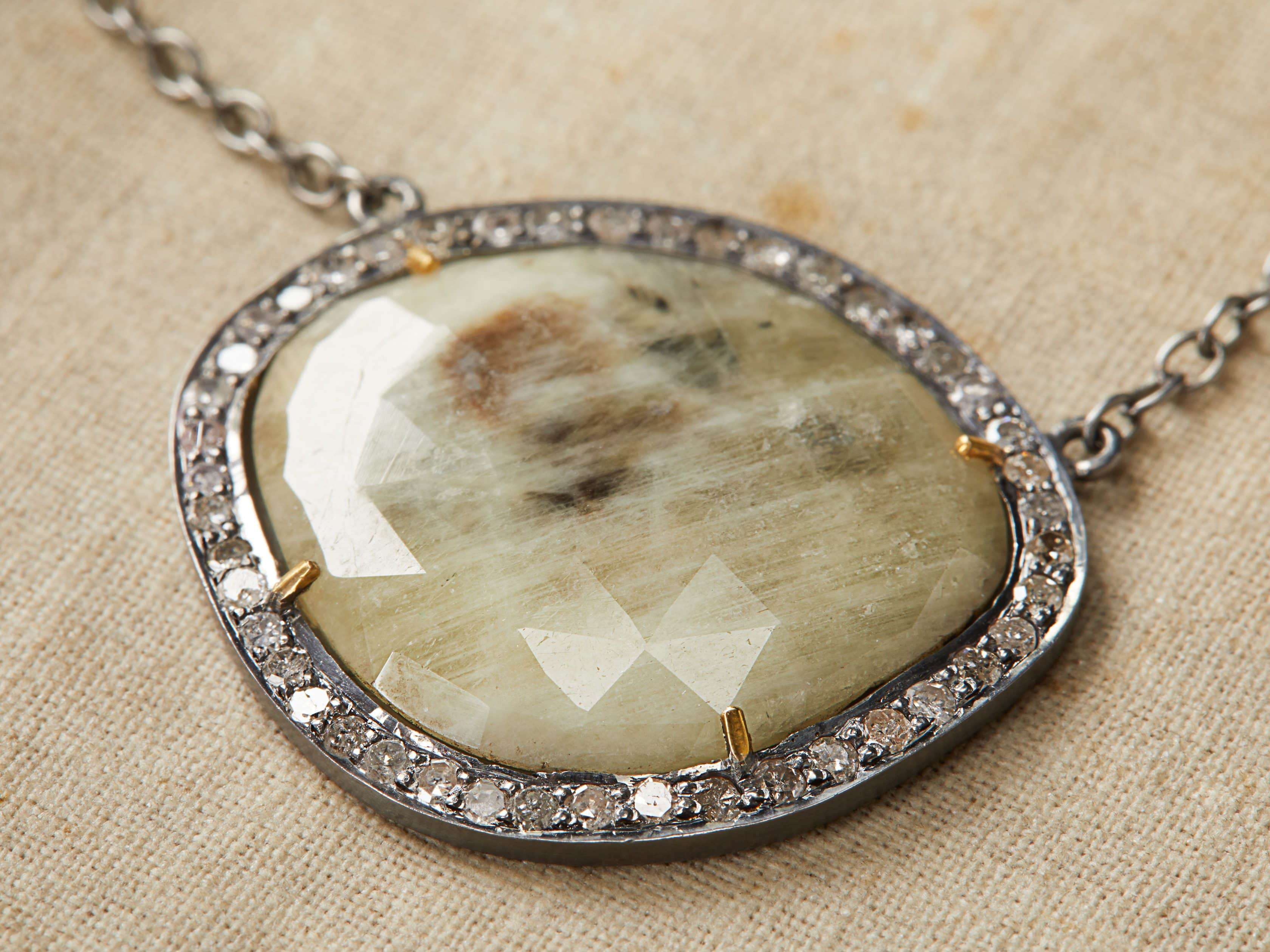 Sapphire Diamond Necklace