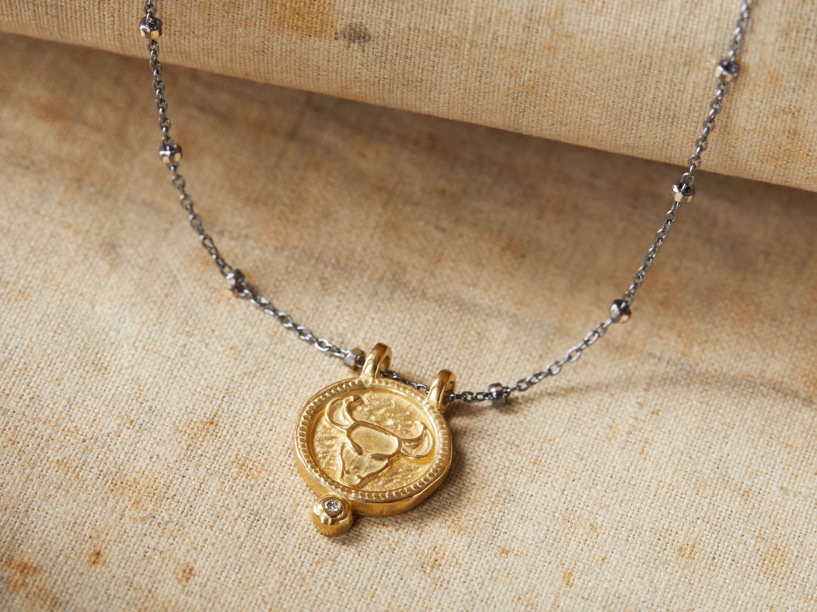 Gold Taurus Necklace Gold, Taurus Zodiac Necklace 14k Gold Filled, Taurus  Necklace for Women, Taurus Gift, Taurus Jewelry, Taurus Pendant - Etsy