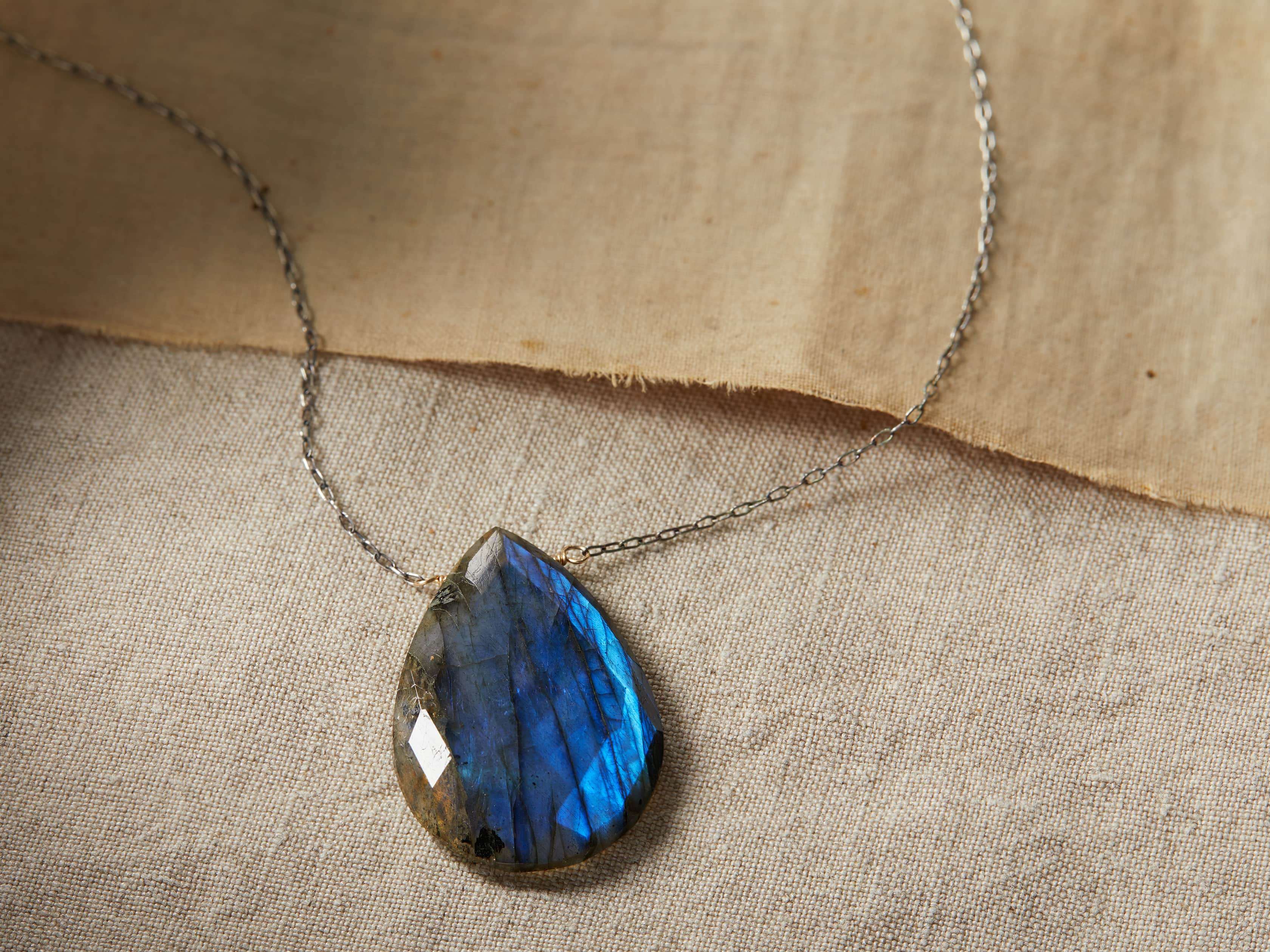 Theia Labradorite Necklace, slide 1 of 2