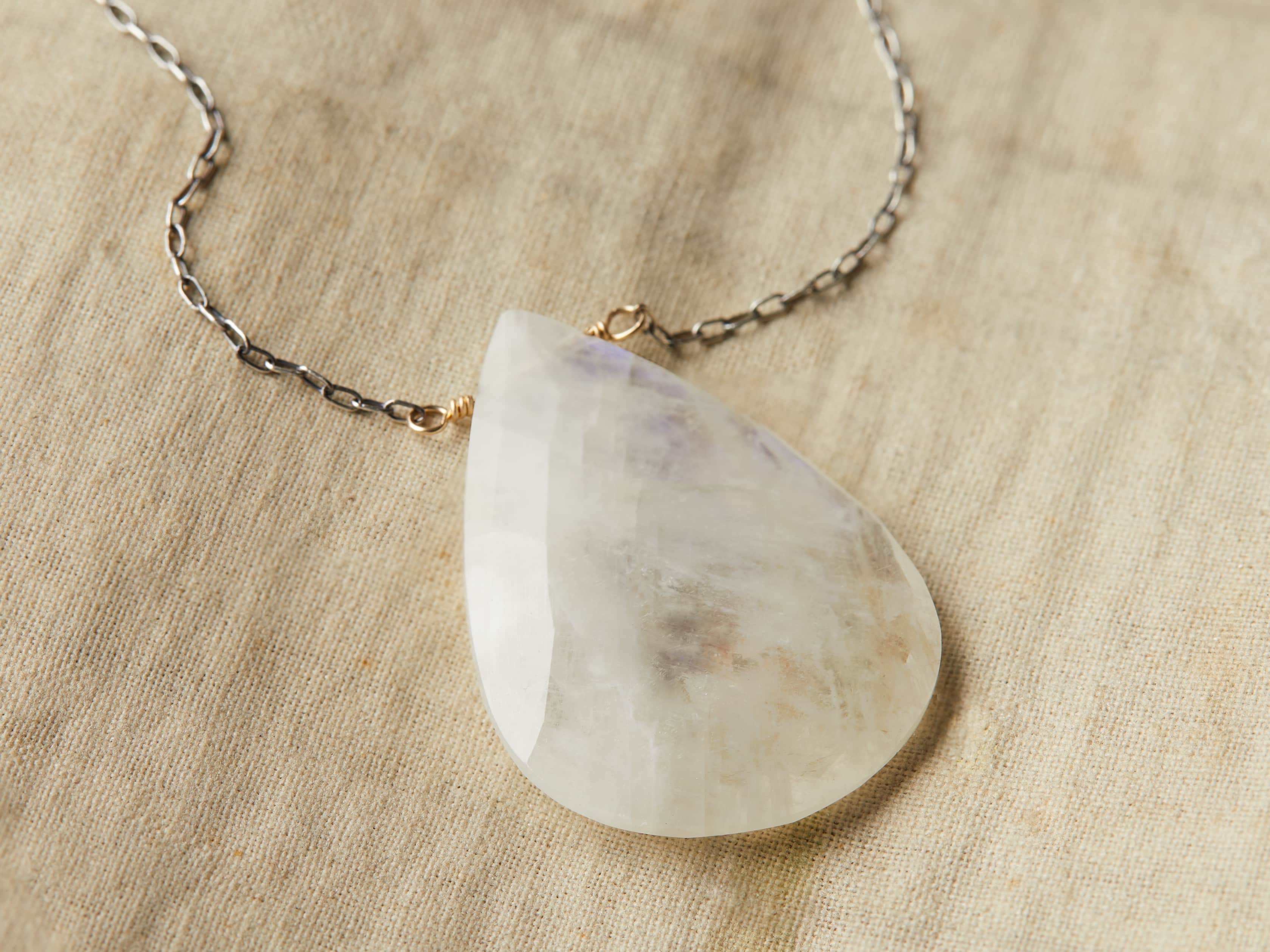 Theia Moonstone Necklace, slide 2 of 3