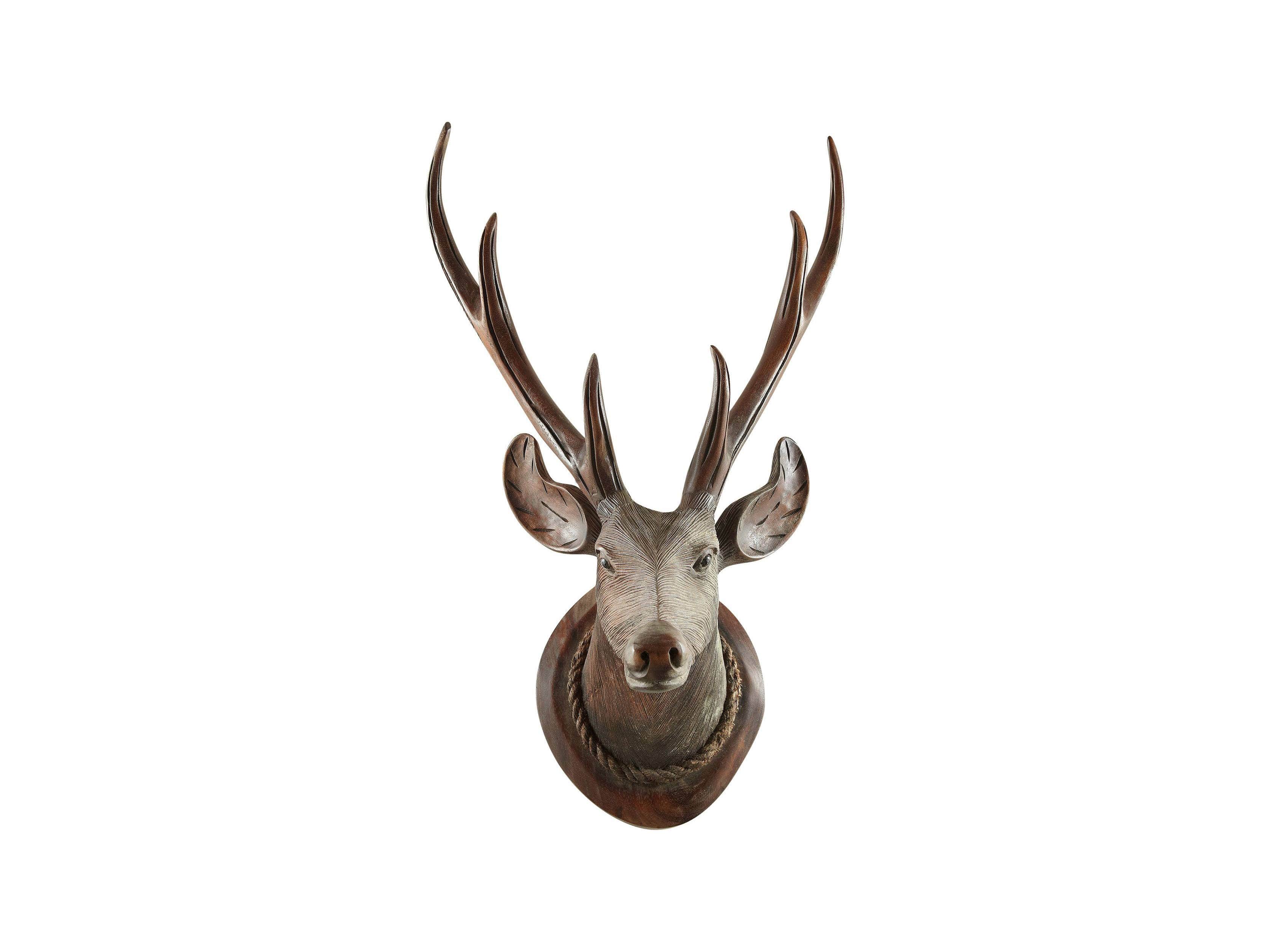Wood Deer Head