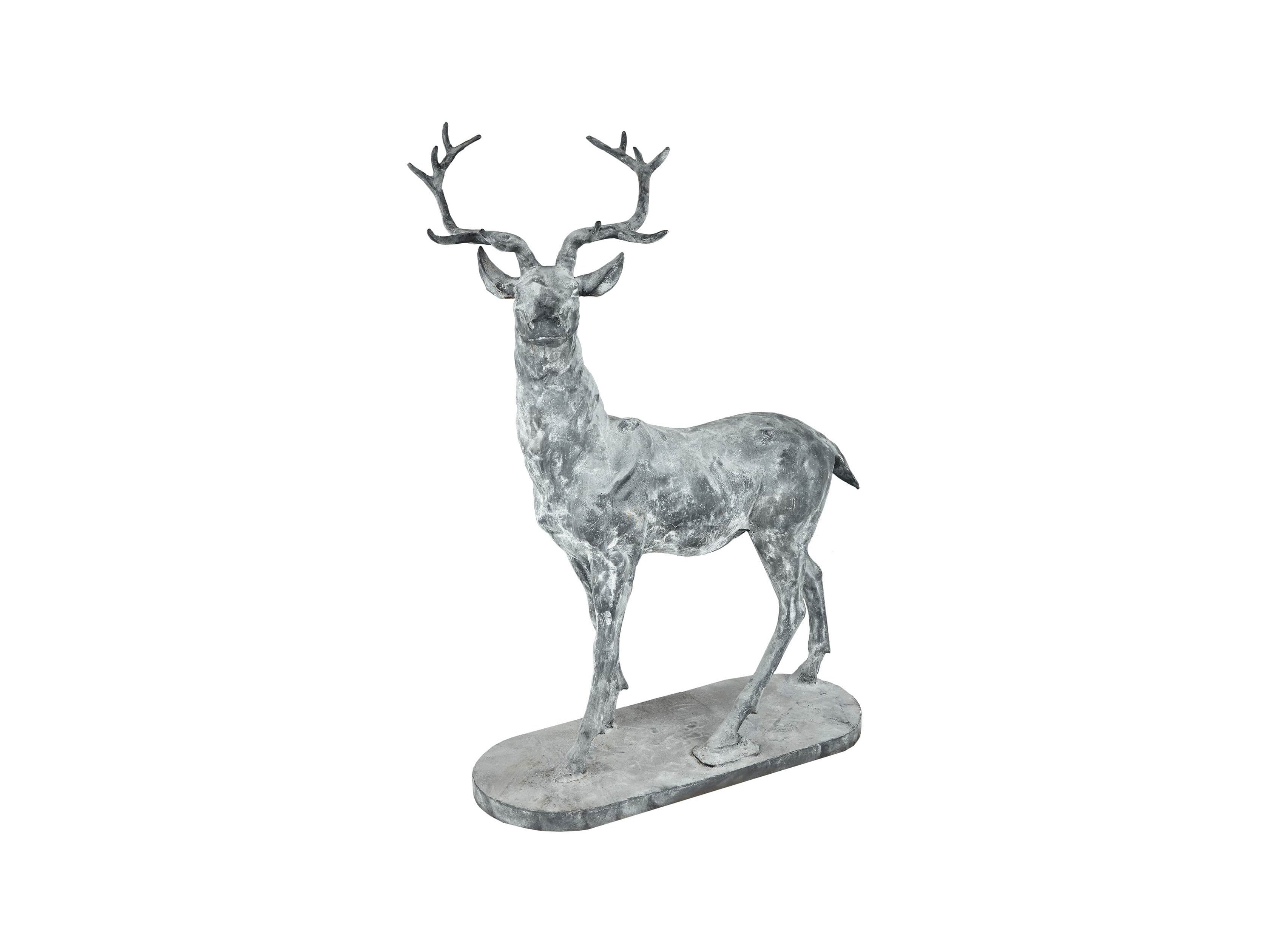 60" Zinc Left Facing Deer, slide 2 of 3