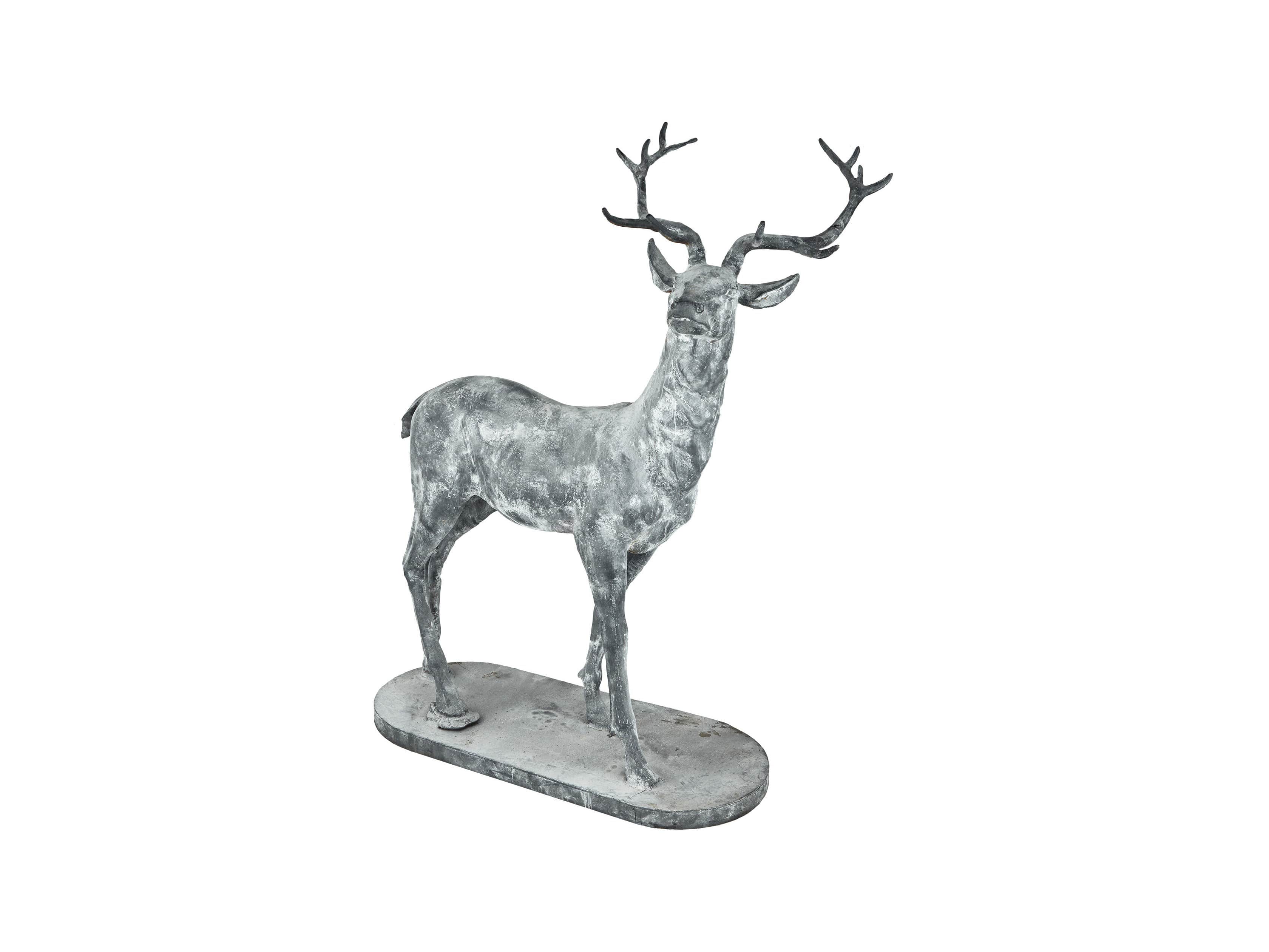60" Zinc Right Facing Deer, slide 2 of 3