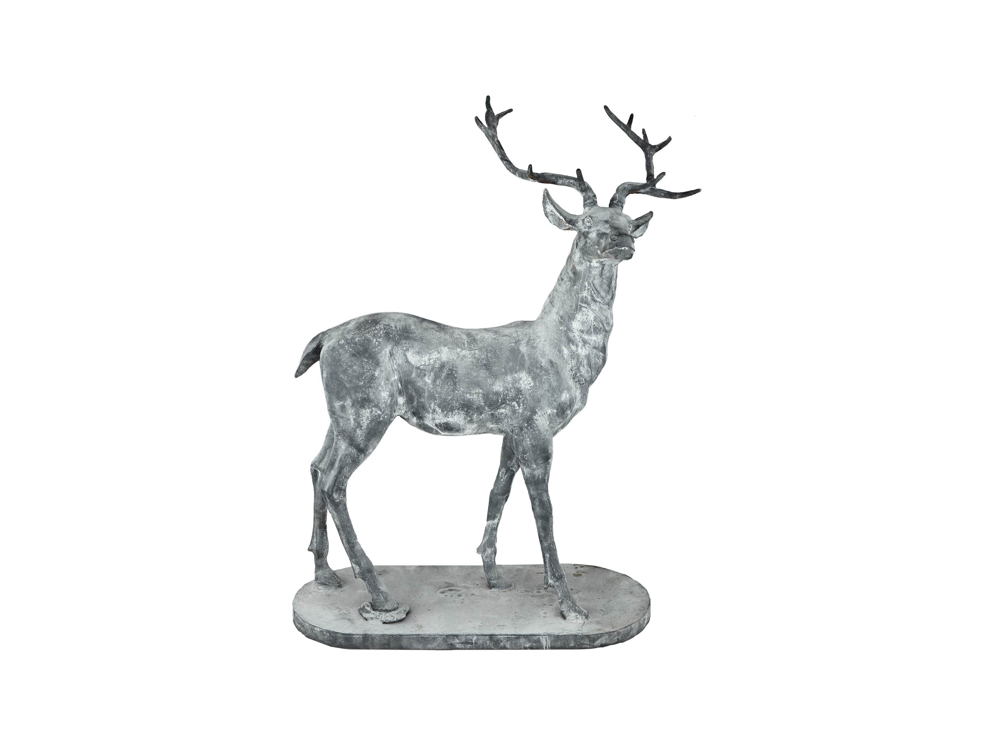 60" Zinc Right Facing Deer, slide 3 of 3